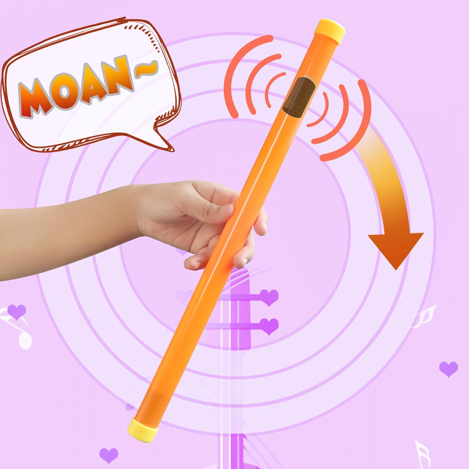 Novelty Place 16" Groan Tube Noise Makers 2 Pack - Funny Party Noisemaker for Kids and Adults - Party Favor Sound Tubes Toys - Orange