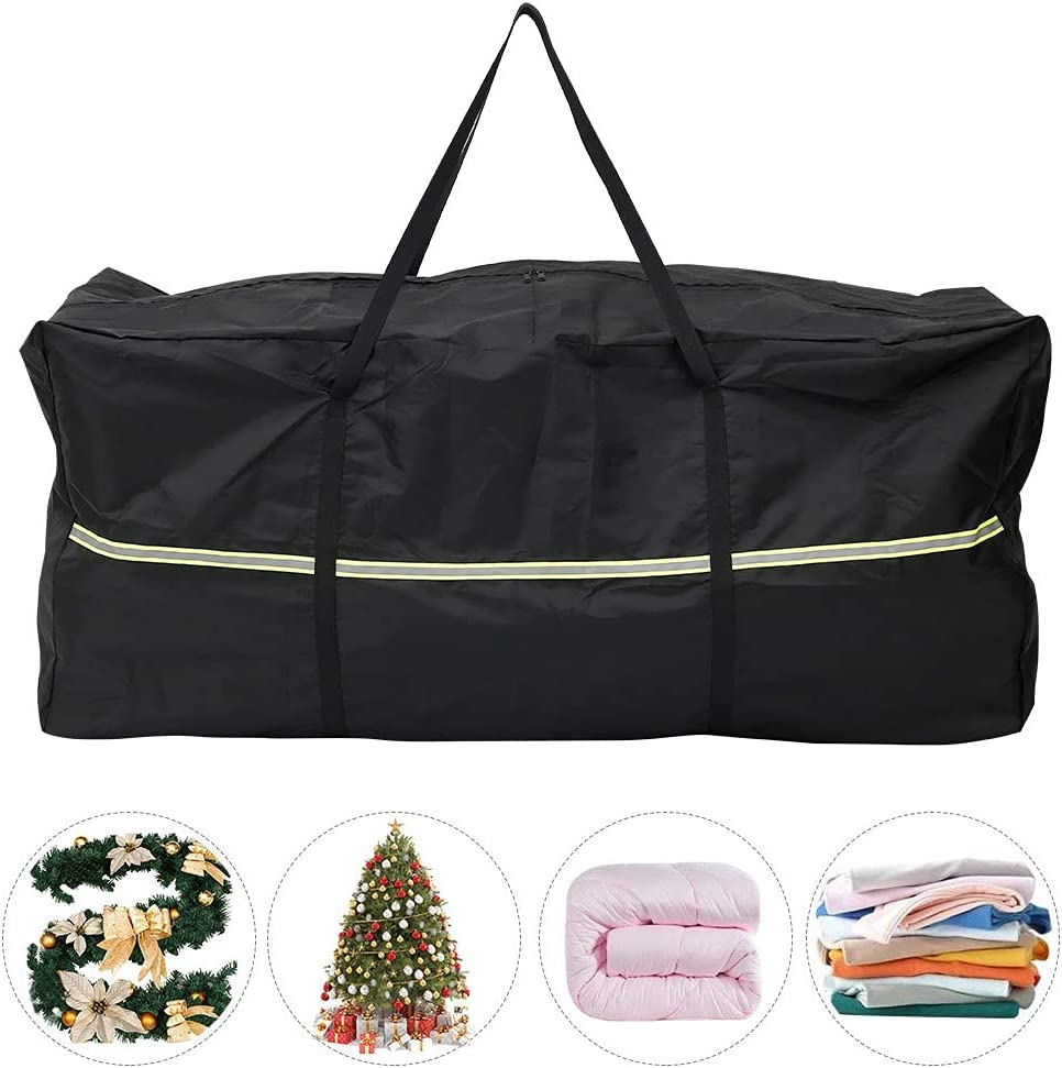 Garden Furniture Cushion Storage Bag,210D Oxford Fabric Christmas Tree Storage Bag,Outdoor Waterproof Anti-Uv Heavy Duty Rip Proof Carry Case Organiser with Handle & Zipper (173 * 76 * 51) - 173*76*51 image number 4