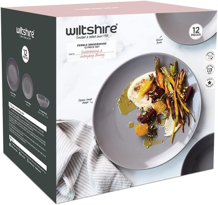 Wiltshire Pebble Dinnerware 12 Piece Set image number 2