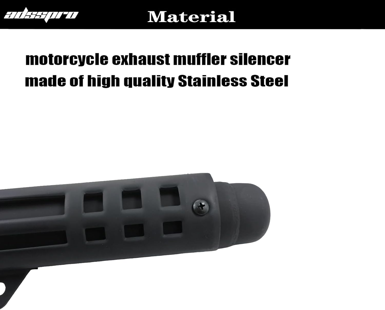 Adsspro Motorcycle Silencer Exhaust Muffler Pipe System Part for PW80 PW 80 1981-2010 Dirt Pit Bike Motorbike Motocross image number 4