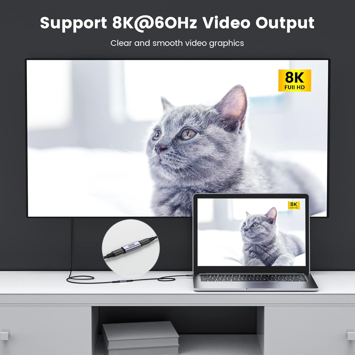 MOGOOD USB C Female to Female Adapter USB C Coupler 40Gbps Type C Coupler Connecter Compatible with USB C Device image number 4