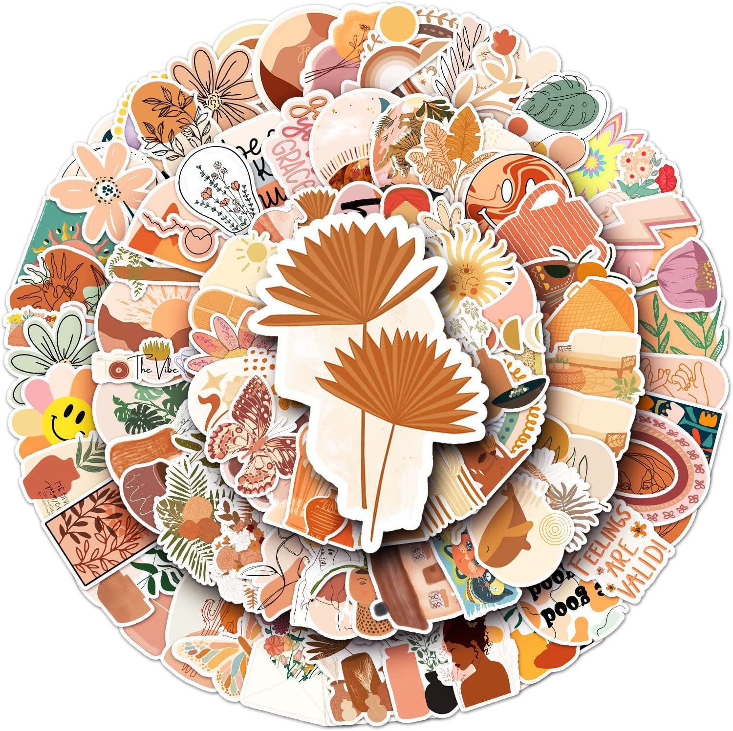 50 Packs Horse Stickers Water Bottles Laptop Phone Motorcycle Computer Guitar Skateboard Hydroflasks Cartoon Horse Vinyl Sticker Waterproof Aesthetic Trendy Decals for Teens Girls Adults