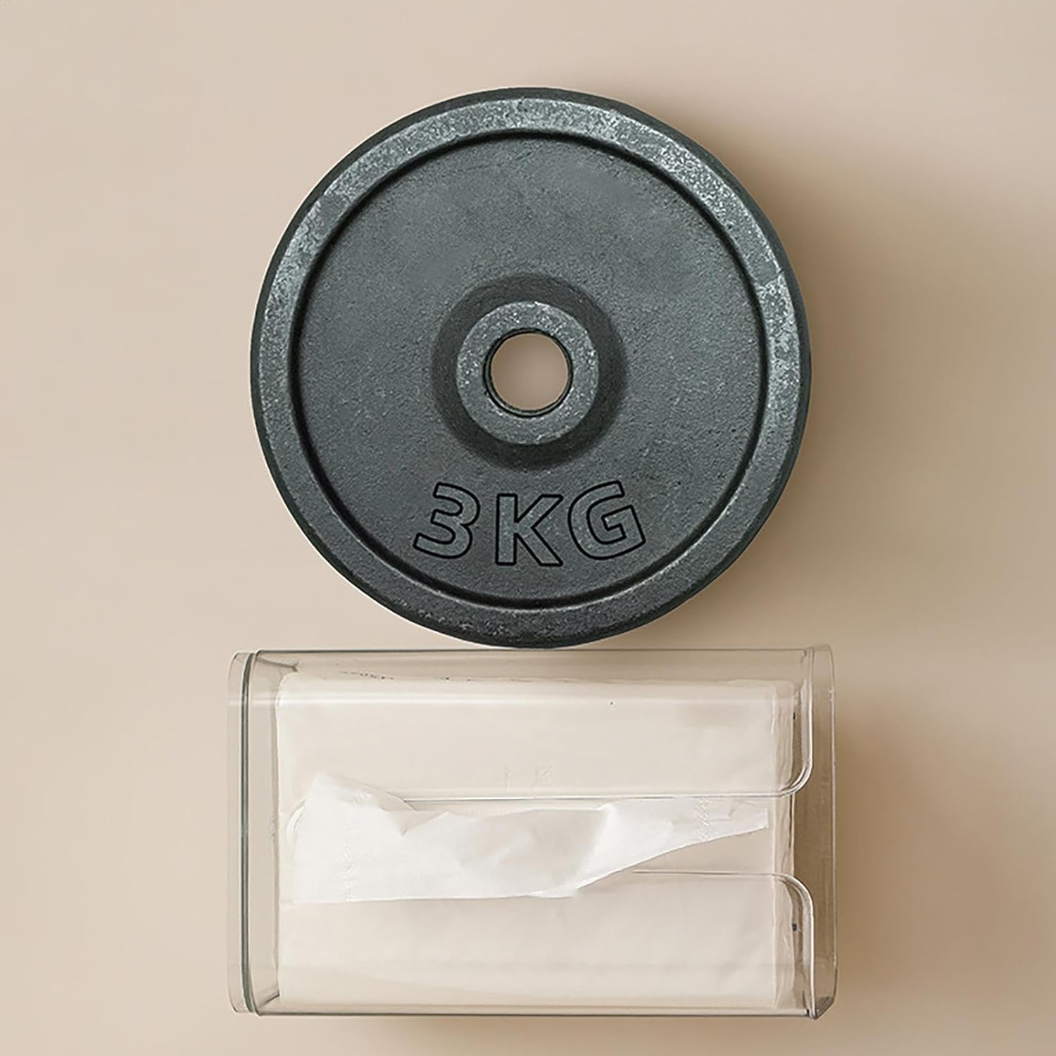 Wipes Dispenser for Restroom, No Punching Wipe Tissue Storage Box Case, Toilet Paper Holder Refillable Clean Container Box for Kitchen, Bedroom, Bathroom, 7.2X4.92X4.33In image number 3