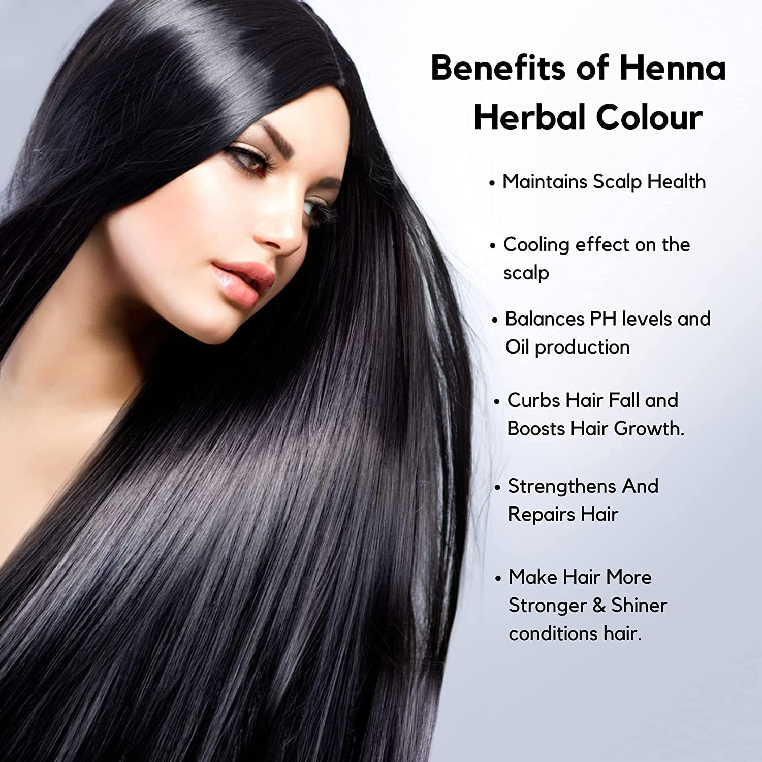 AATMANA Herbal Black Henna Hair Color with Goodness of 9 Herbs | Black Henna Mehndi for Hair, Make Hair Soft & Shiner Natural Hair Color for Men & Women 100G - Blonde image number 4