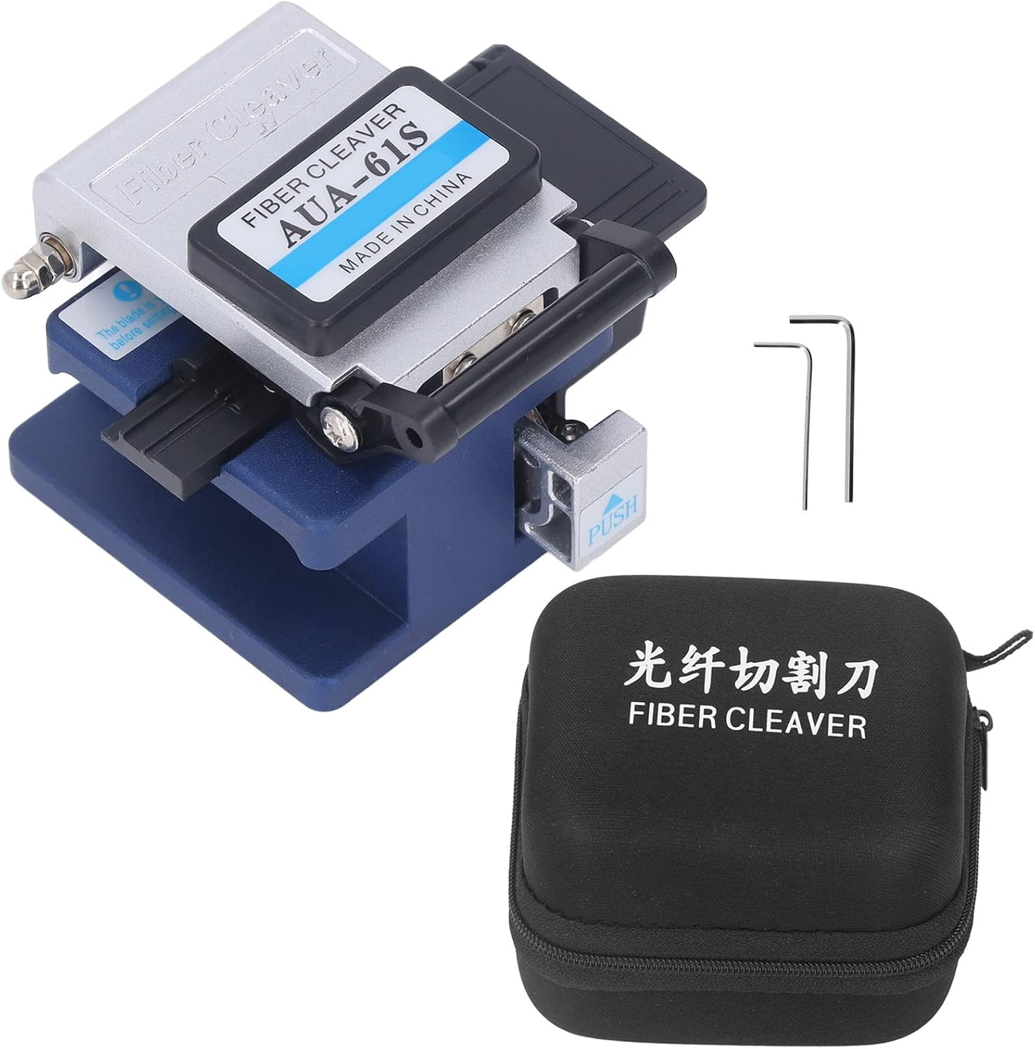 Optical Fiber Cleaver, High Precision FTTH Fiber Optic Tools with 32000 Cleaves, Optical Fiber Stripping Cutter Tool, Cold Connection Tools, Fiber Equipment Used in FTTH image number 3
