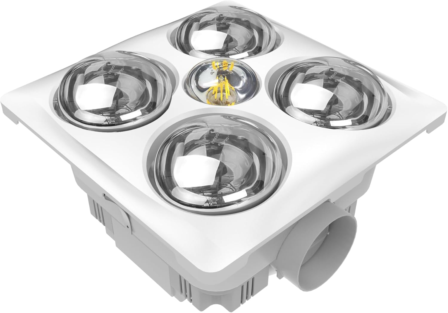 Modura Bathlux4 3-In-1 Bathroom Heater Fan Exhaust Light 4 X 275W Instant Heat (White) image number 1