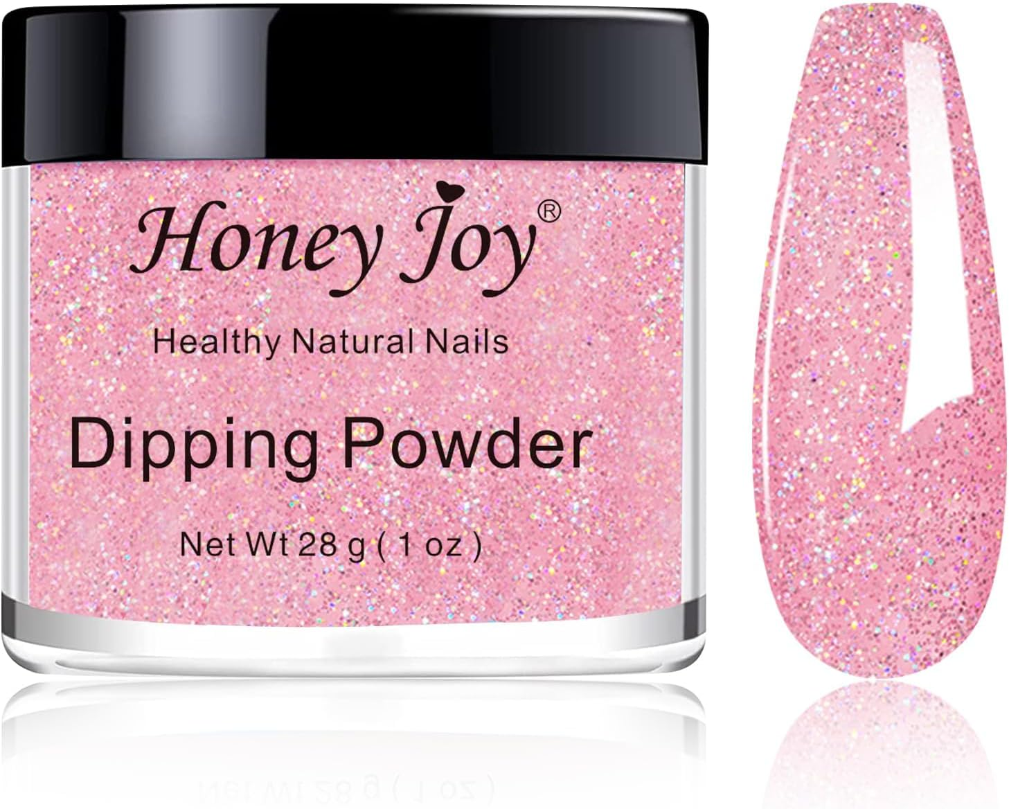 28G/Box Dipping Powder French Manicure Pink and White Clear Transparent Starter Kit Dip Powder Nails No Cure,0.98Oz per Box, Hj-Nd064B-Natural White