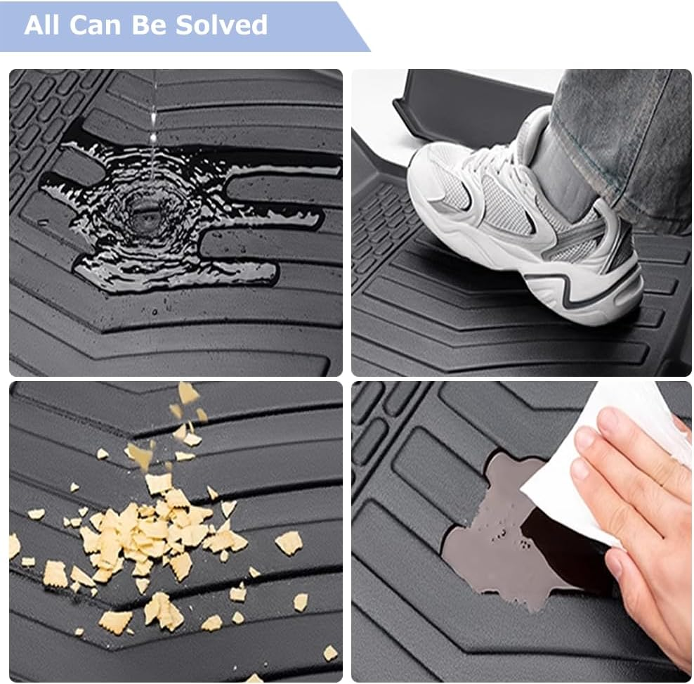 Cargo Liner Mat for Nis-San X-Trail Xtrail T32 2013-2022 Modal 3D Foldable Pattern All Weather Trunk Mat for Rear Cargo Liner Heavy Duty Boot Liner Luggage Tech Flexible Waterproof Durable image number 6