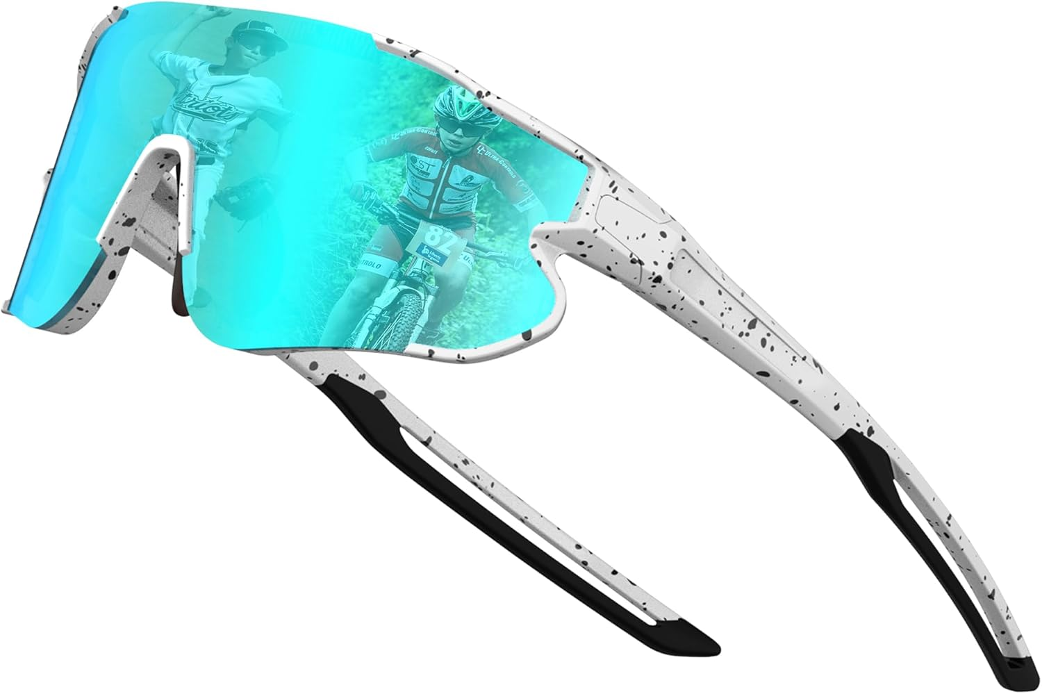 ATTCL Kids Teens Baseball Sunglasses: Sports Lightweight UV400 Protection Sun Glasses for Boys Girls Cycling Glasses Bike Goggles XQ548