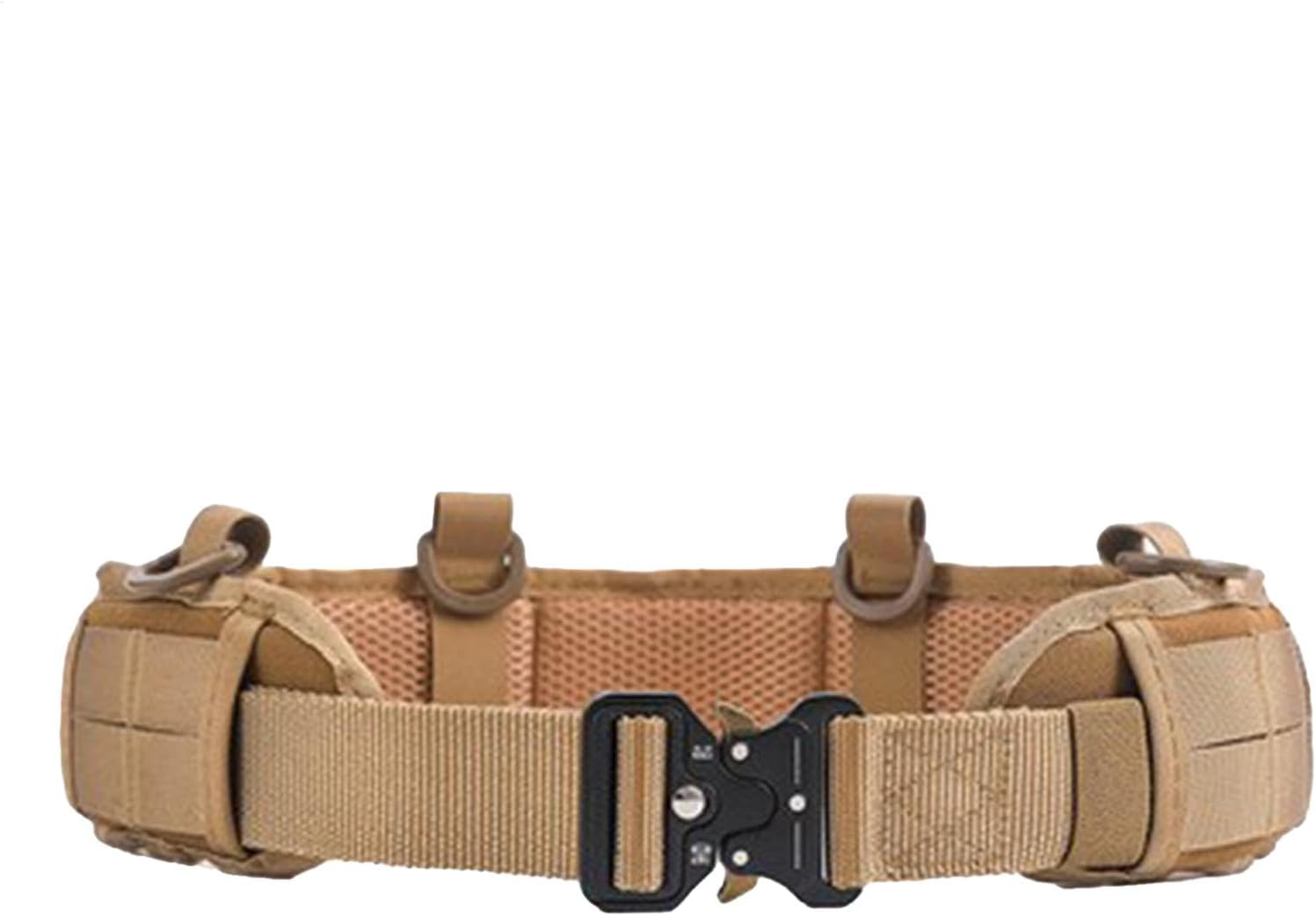 Tactics Belt | Waist Belt for Security Guard | Outdoor Multifunction Tactics Belt | Security Duty Utility Belt | Adjustable Airsoft Utility Waist Belts with Pouches for Men and Women - Black image number 5