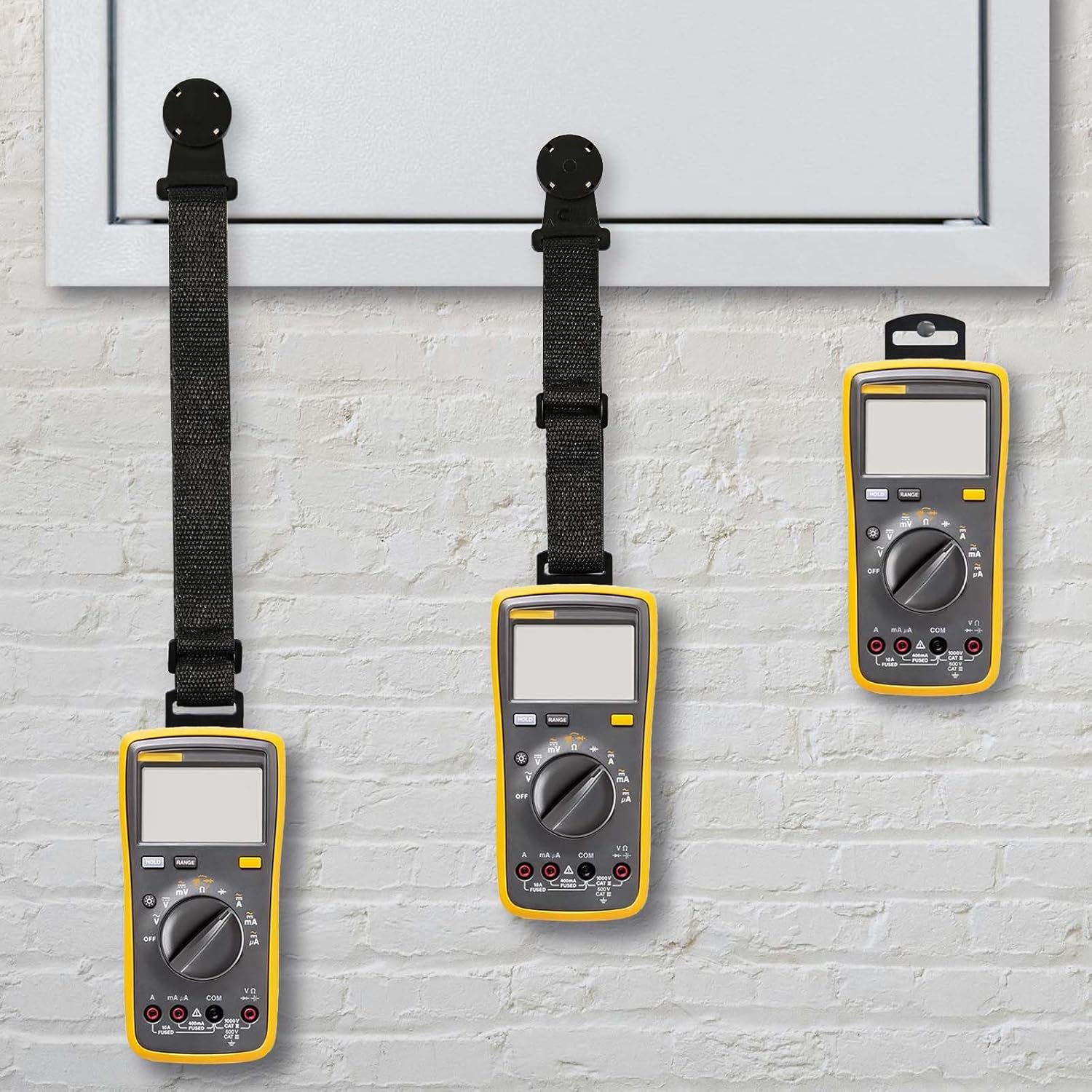 Multimeter Magnetic Hanging Strap, Adjustable Multimeter Magnet Holder Multimeter Magnetic Strap for Fluke Digital Multimeter Multimeter Hanging Kit for Fluke Meters image number 5