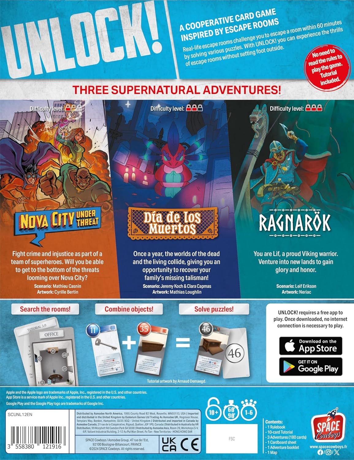 Space Cowboys Unlock Supernatural Adventures Card Game for Kids and Adults image number 1