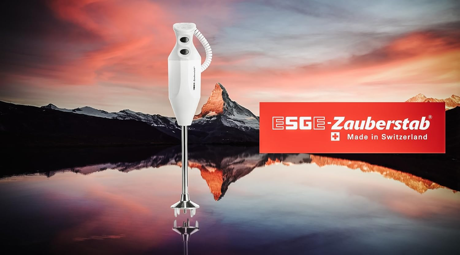 ESGE Zauberstab P 200 Professional Hand Blender White with Accessories up to 17,000 Rpm, 90860, White/Grey image number 5