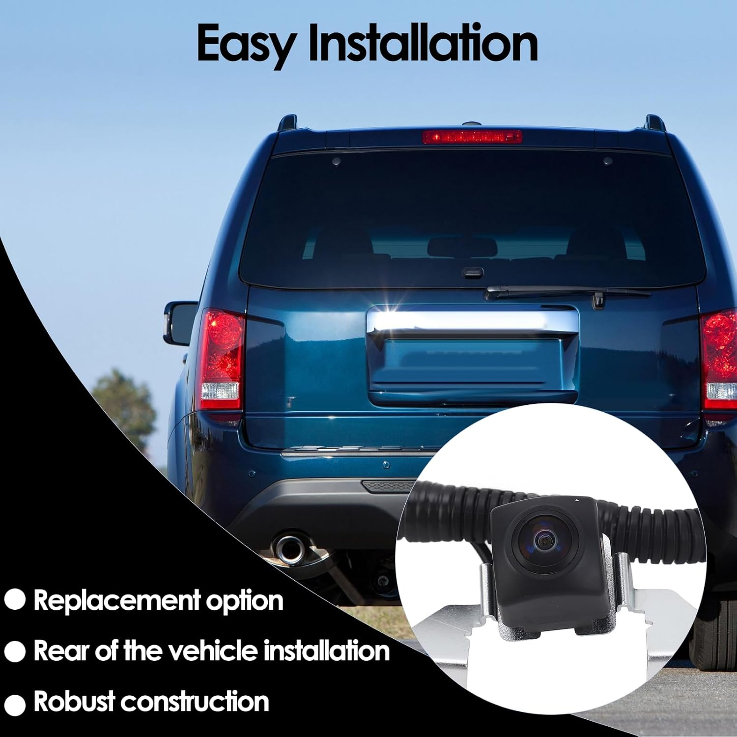 Generic Backup Camera for Pilot 2012 to 2015, Car Rear View Camera, Waterproof anti Fog Reverse, 39530SZAA01, 16606744 Parking Assist Replaces image number 4