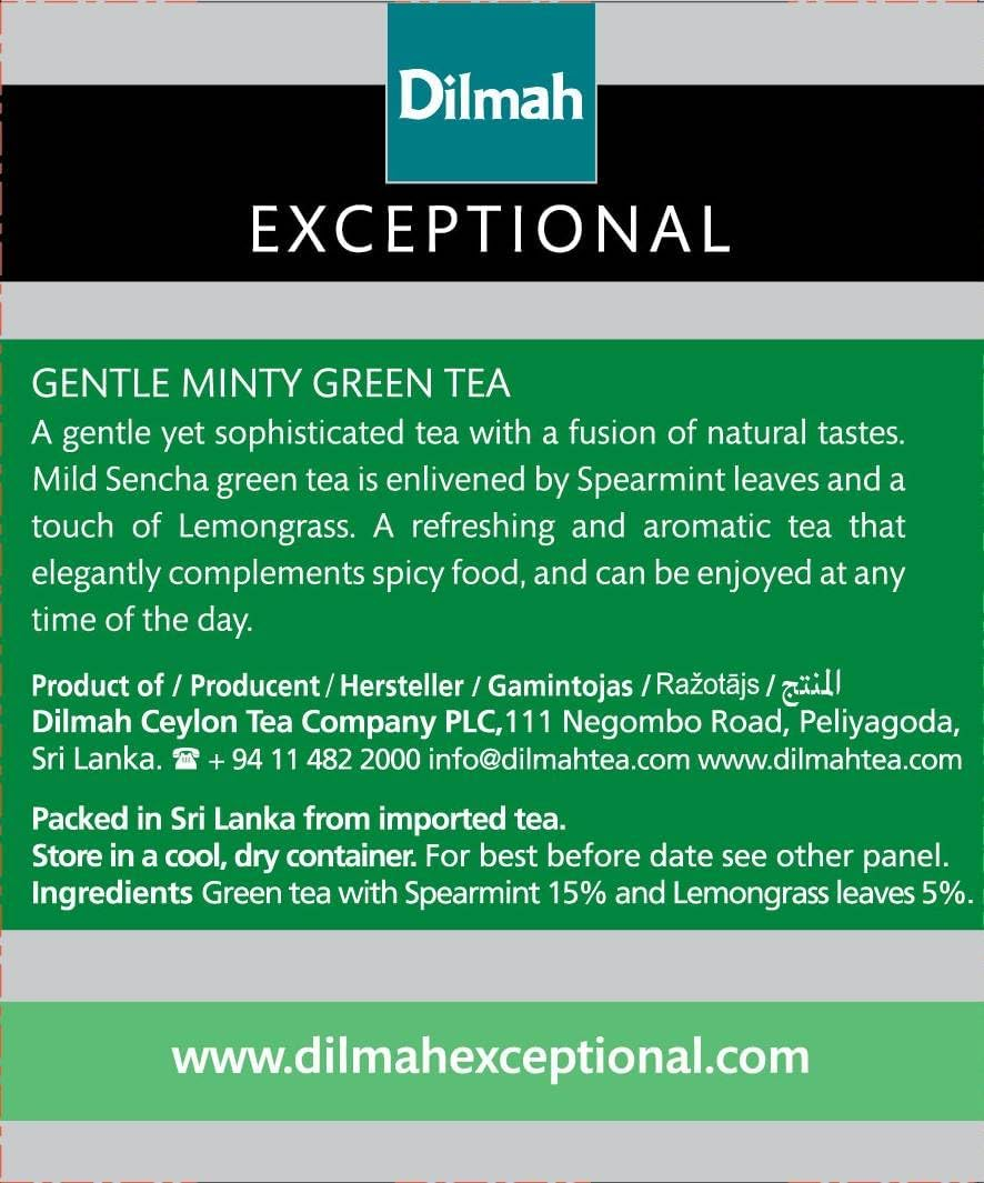 Dilmah Exceptional Gentle Minty Green, 40 Grams image number 2