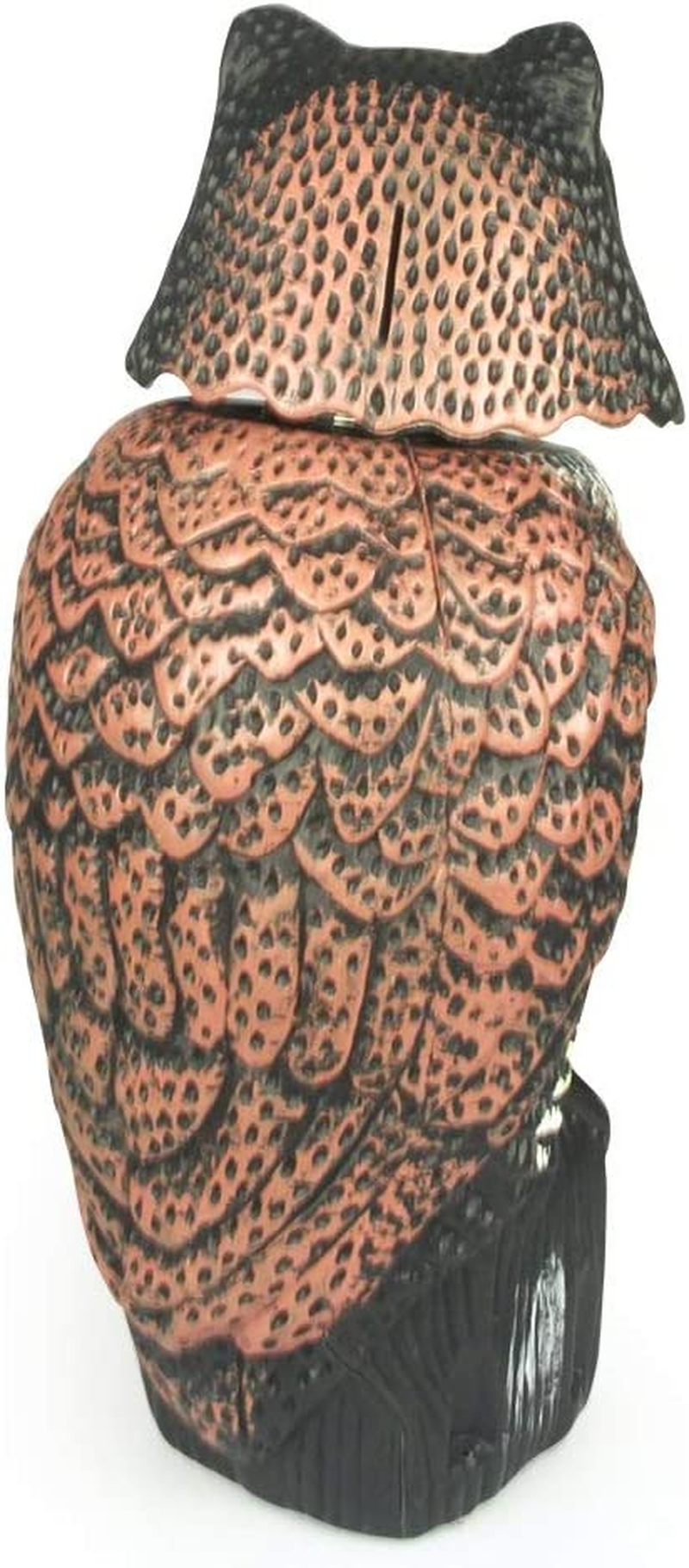 Skycabin Realistic Owl Humane Decoy Deterrent with Rotating Head Scare Bird from Gardens, Farms & Balconies,Natural Scarecrow Owl Statues as Yard Decoration Garden Protector image number 3