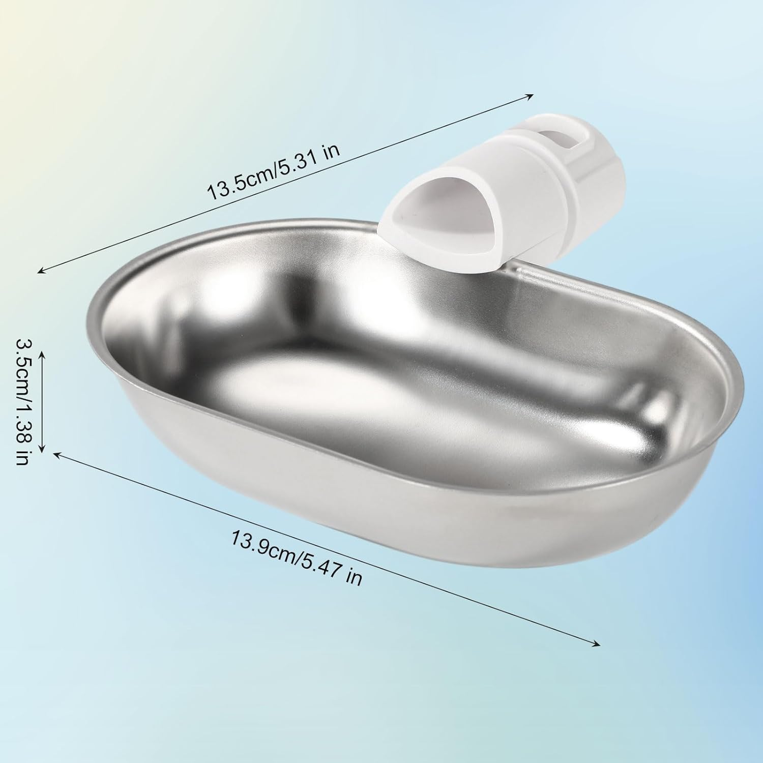 Smart Pet Water Fountain, Stainless Steel Automatic Pet Water Dispenser Wastewater Separation Feeding Watering Bowl for YSJ250424US for Cats and Small Dogs (Silver) image number 3