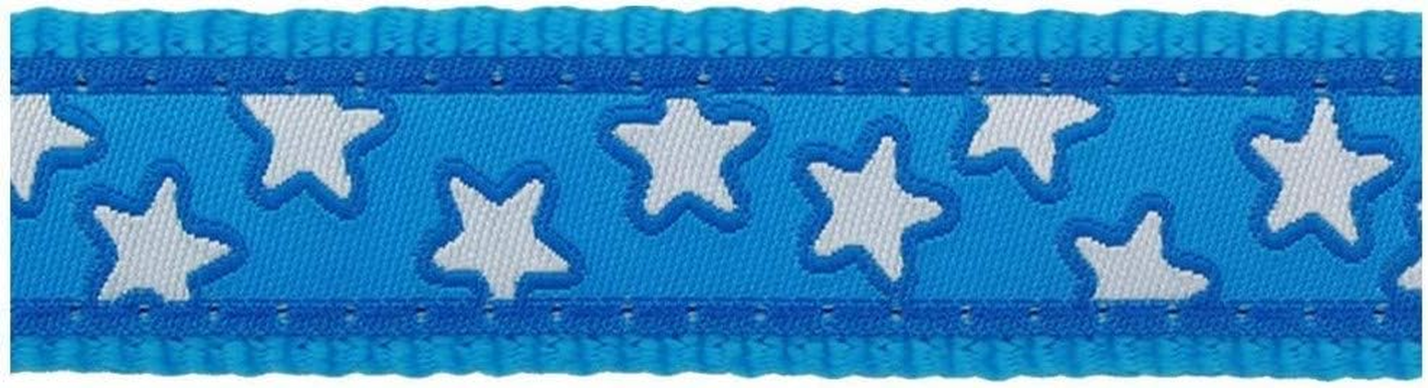 Red Dingo Designer Dog Lead, Turquoise Stars on Lime Green (15Mm X 1.2M) S image number 5