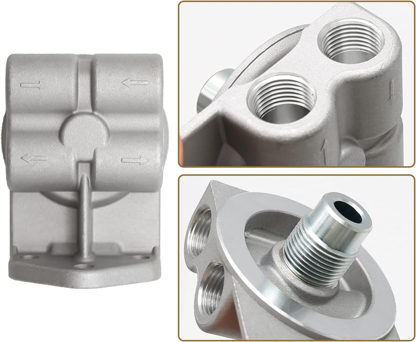 4770/24770 Fuel Filter Base for 1R-0749 1R-0750 CAT Fuel Filter, Diesel Filter Remote Mounting Base