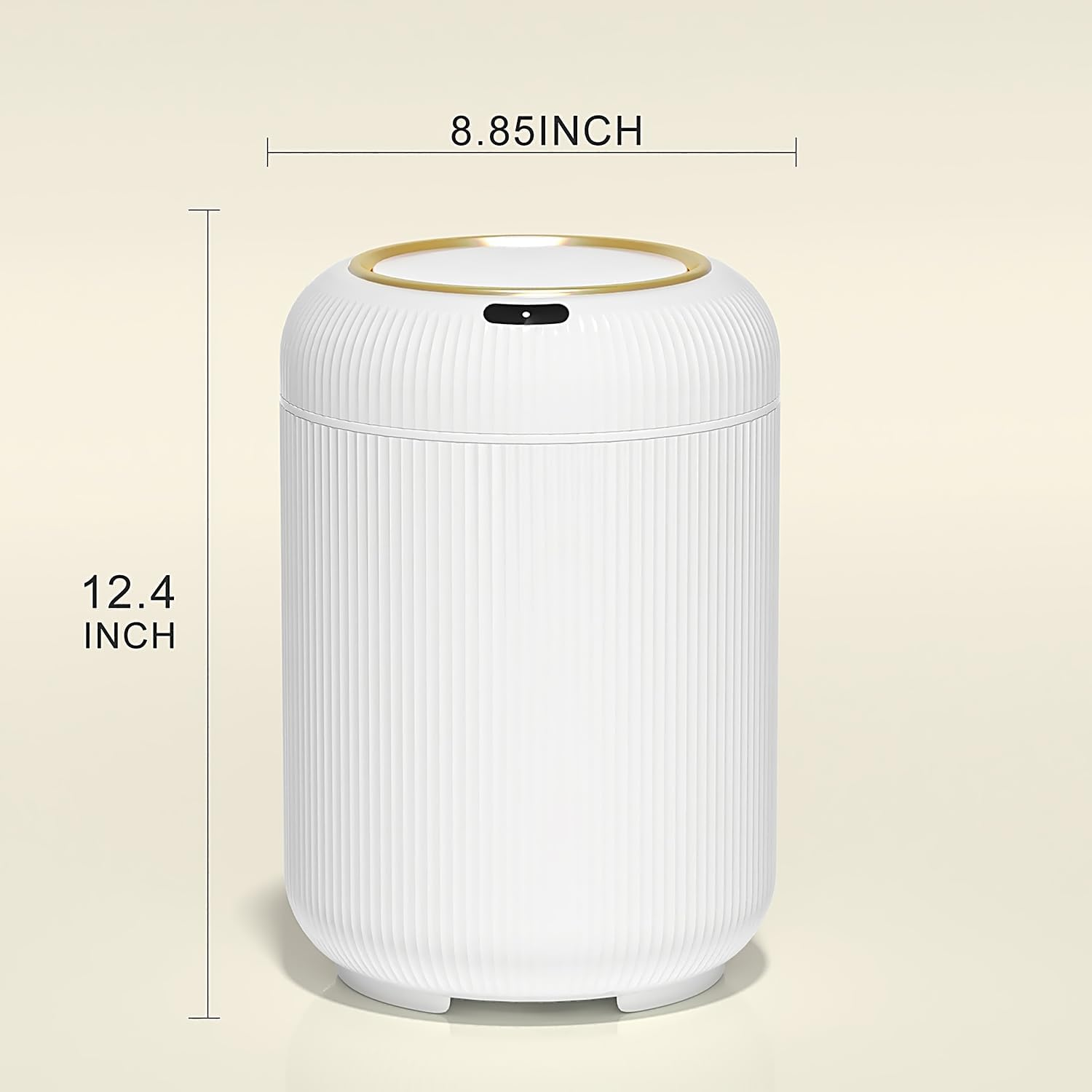 ​Cyperever Kitchen Bin & Bathroom Bin with Sensor - 3 Gallon/11L Automatic Touchless Rubbish Bin, Smart Trash Can with Lid for Office/Bedroom, Small Garbage Bin (White)​​ (Standard) image number 6