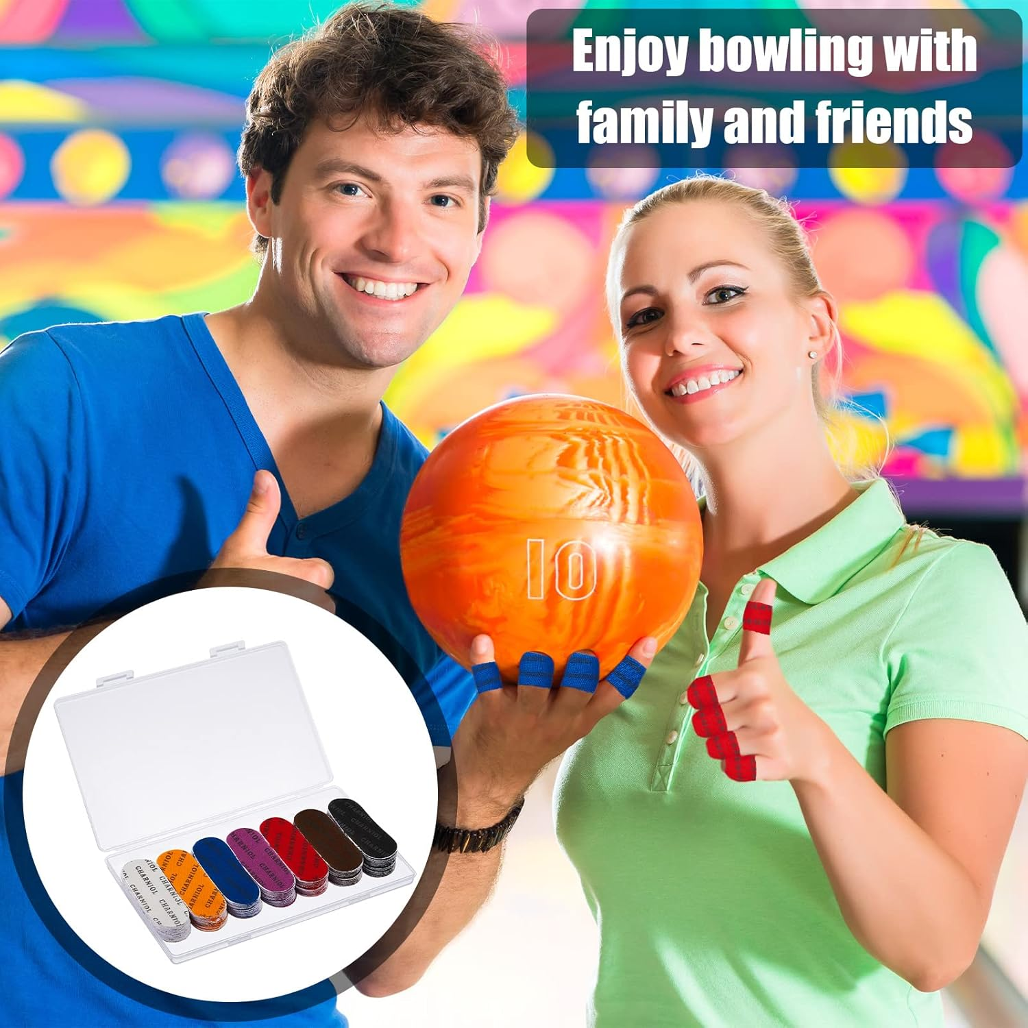 140 Pieces Bowling Tape Bowling Finger Thumb Tape for Ball Hole Thumb Protection Bulk for Sport Supplies