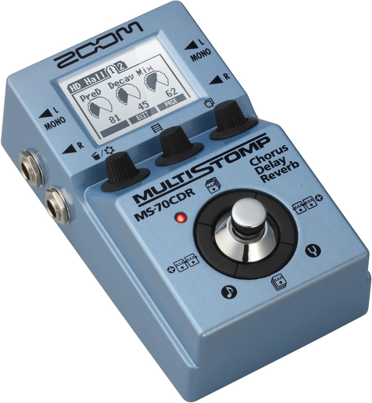 Zoom MS-70CDR Chorus Delay Reverb Guitar Effects Pedal image number 3
