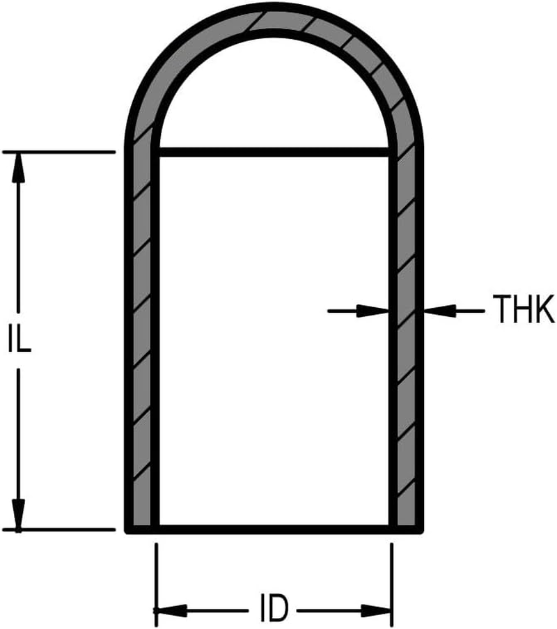 Protection Force for 3/8" 9Mm (Pack of 12) round OD Tubing End Chair Leg Stick Ferrule Furniture Feet Rubber Cap Cup Pad Cover Floor Plug Protectors image number 5
