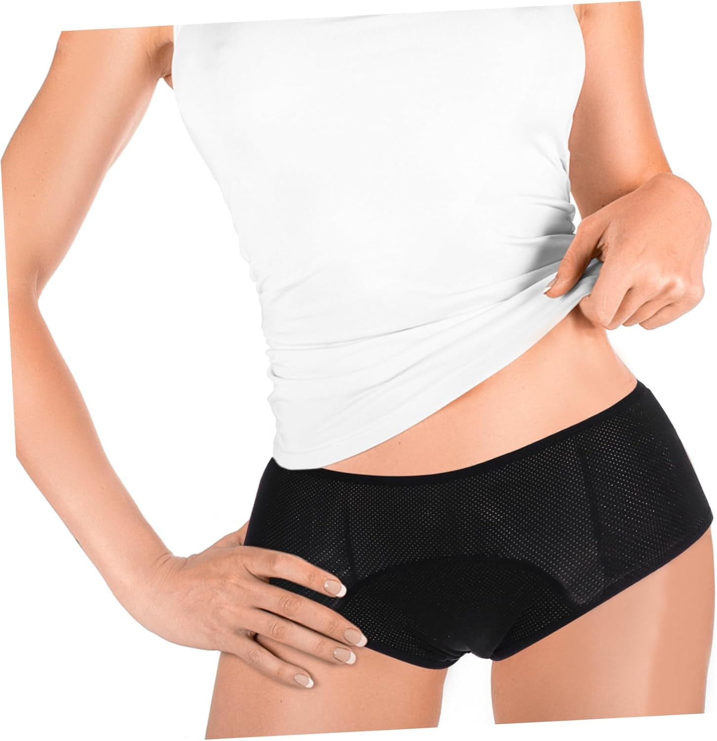 Healvian Female Menstrual Underpants Menstruation Pants Breathable Reusable Women Underwear Black