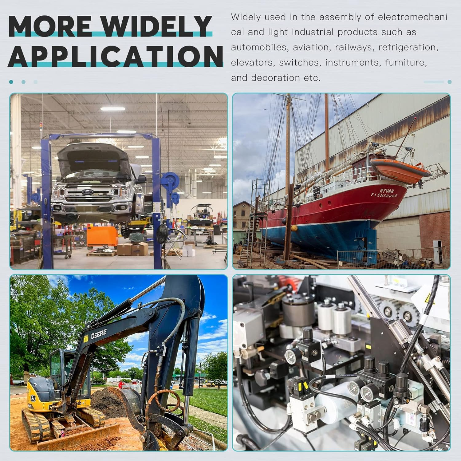 120Pcs 1/4-20 5/16-18 3/8-16 8-32 10-24 Hex Lock Nuts Nylon Inserted Hex Locknuts Fasteners 304 Stainless Steel Assortment Kit image number 4