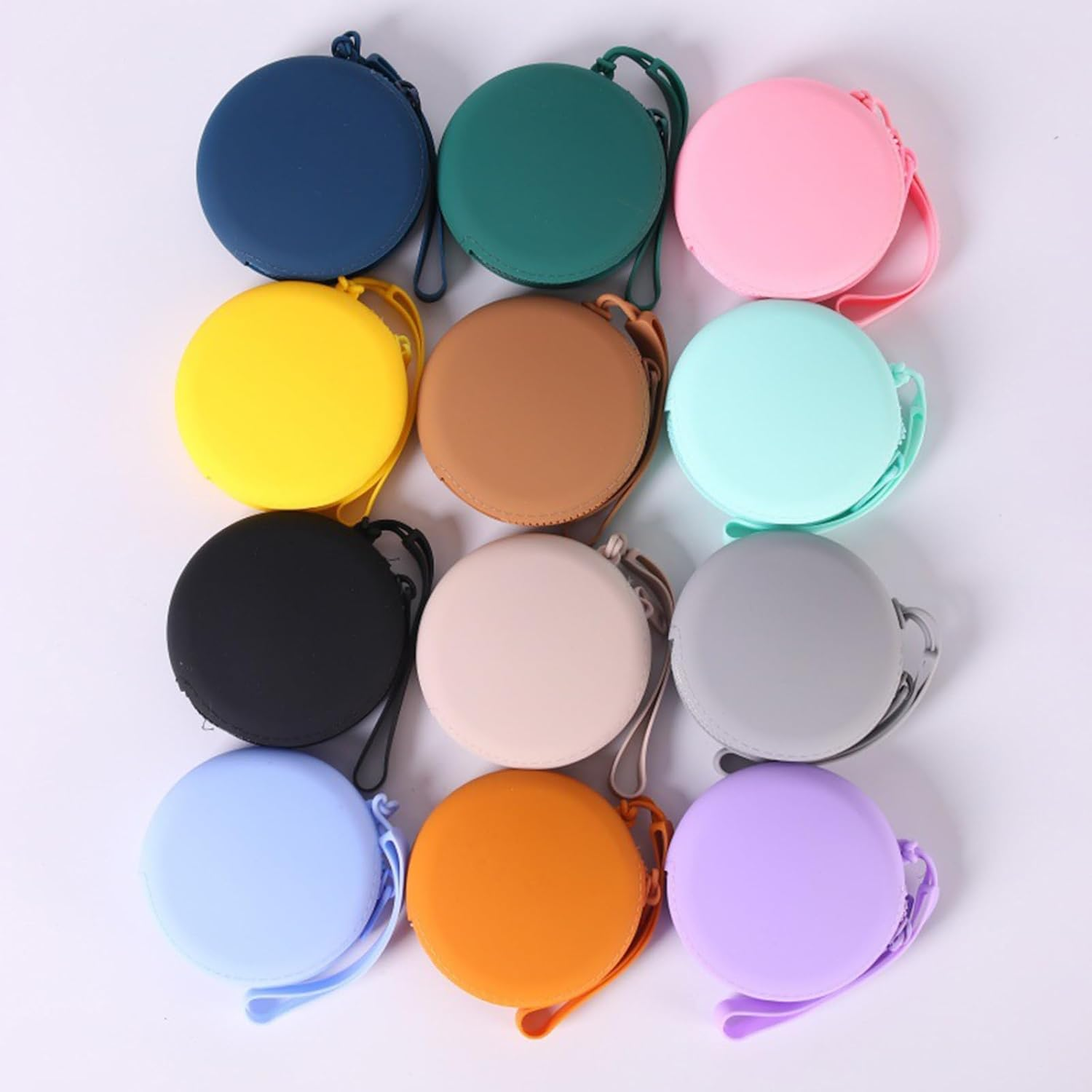 [Xinsheinelry] Fashionable Silicone Bag for Loose Changes and Accessories Water Resistant Daily Use Silicone Pocket Organizer for Gym Hiking, Gray image number 1