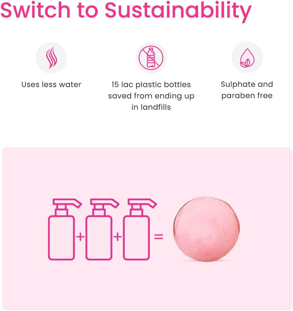 Earth Rhythm Shampoo Bars, Sulphate & Paraben Free, Plastic Free (Silk Protein Shampoo Bar) | Restores Shine, Softens Hair, Make Hair Silky image number 4