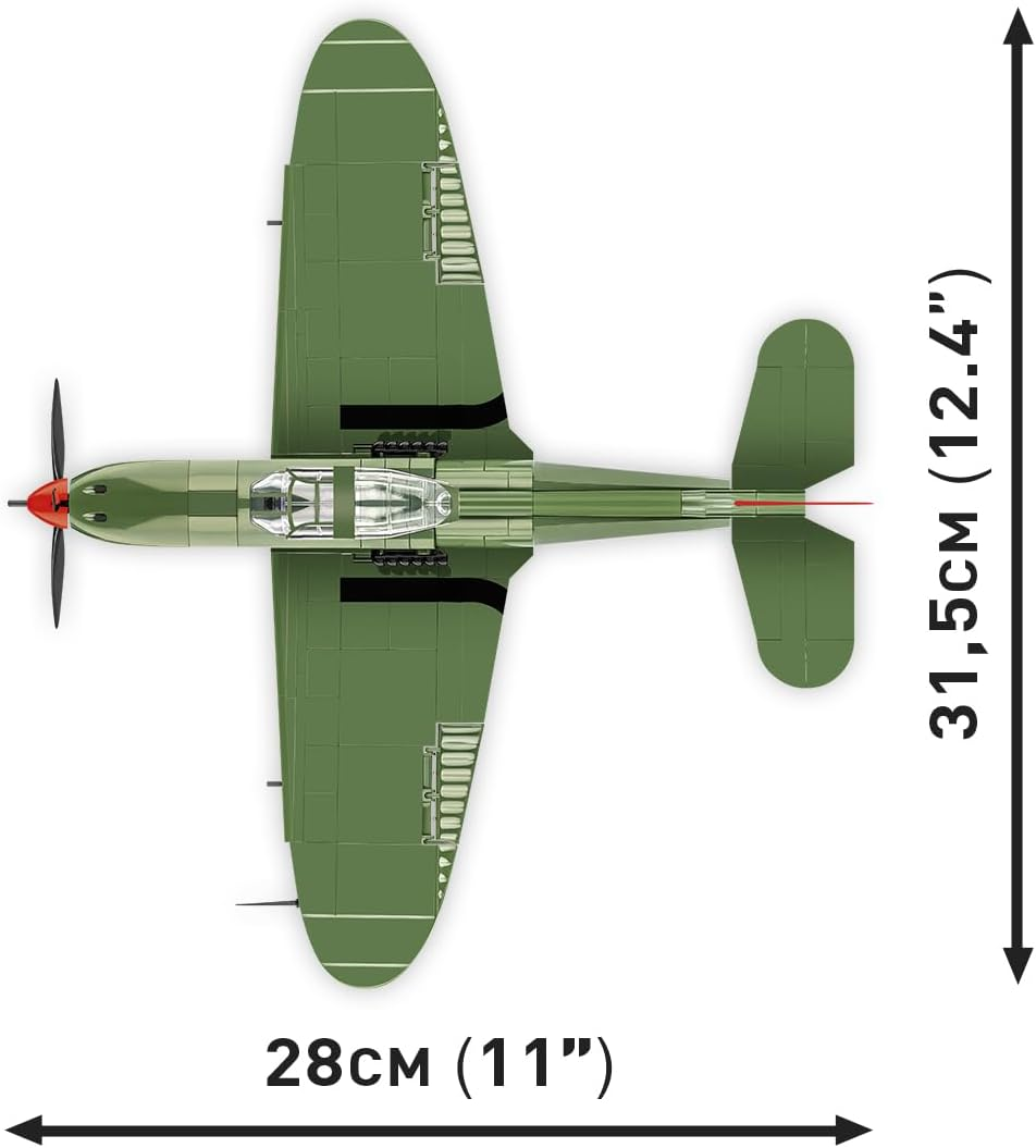 WW2 - Bell P-39Q Airacobra (Soviet) 380 Pcs