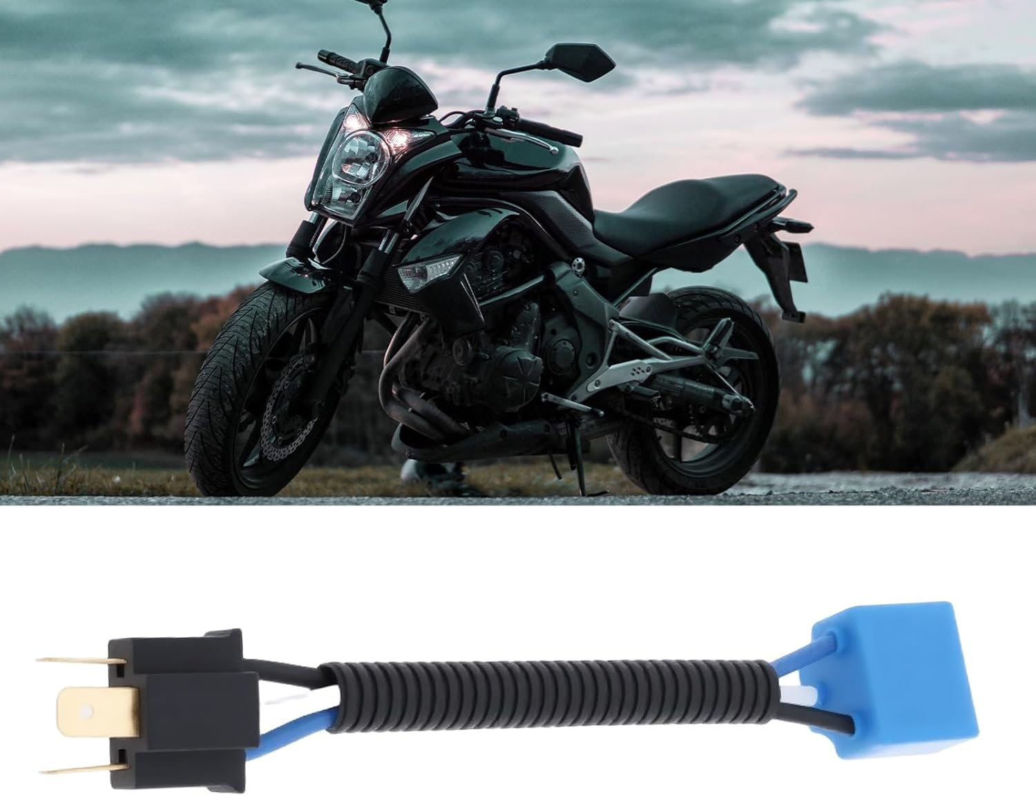 VGOL 2Pcs H4 Male to Female Ceramic Headlight Extended Connector Adapter Wiring Cable Harness image number 5