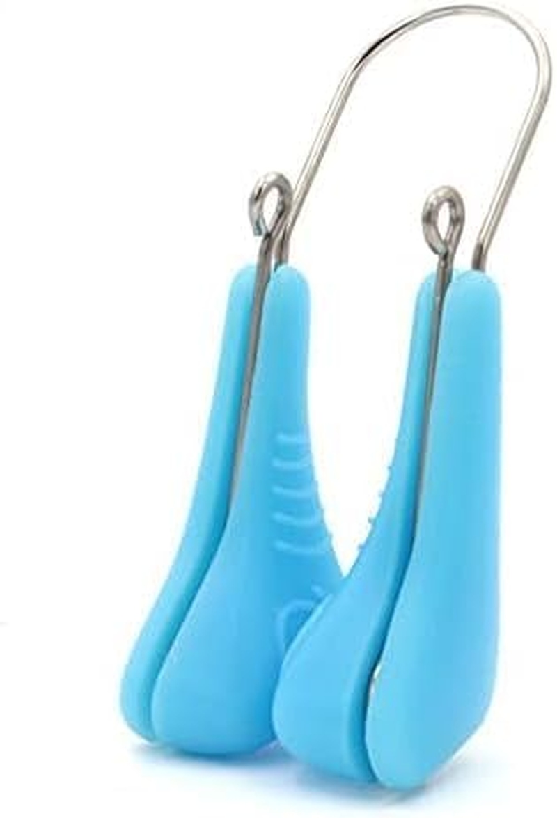 Nose Shaper Lifter Clip, Silicone Beauty up Lifting Soft Safety Pain-Free Silicone Nose Corrector, Bridge Straightener Shrinker for Wide Noses (Blue, One Size) image number 3