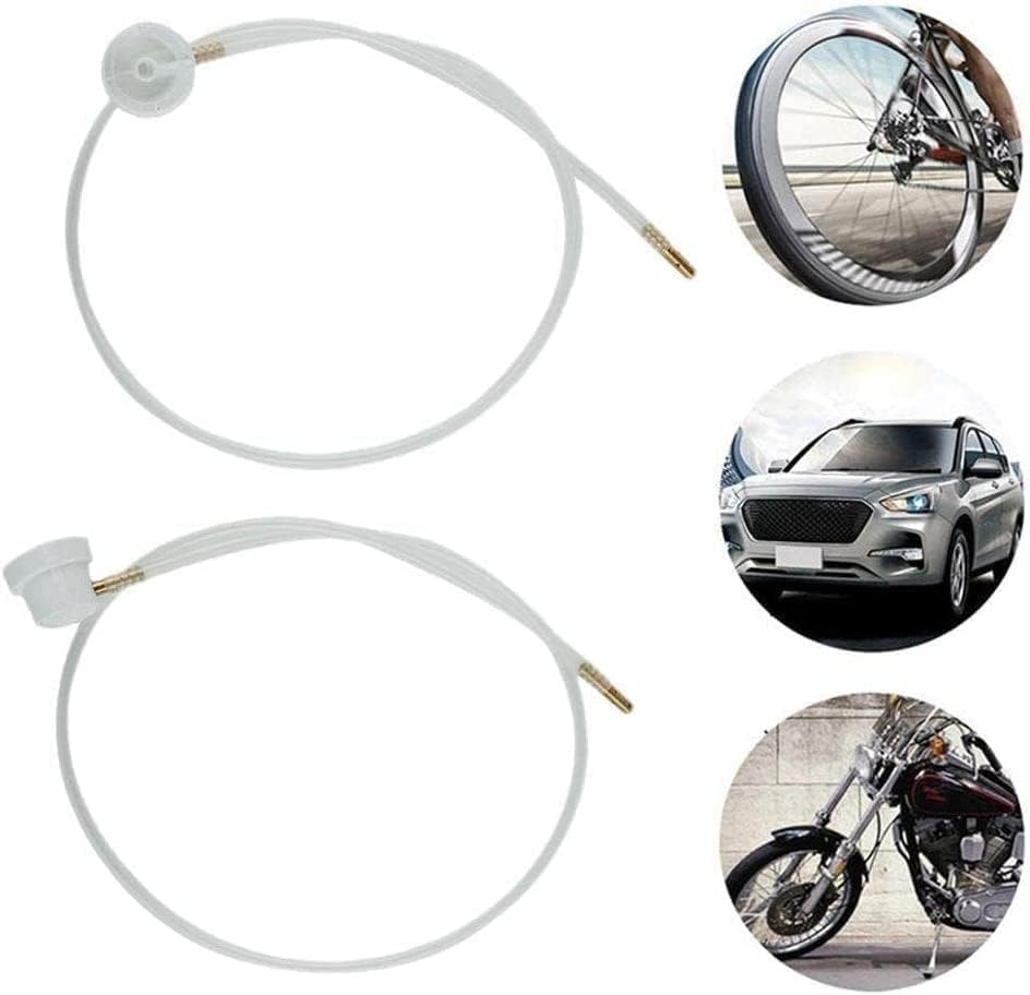 2 Pcs 2Xaerosol Nozzle W/ 19.69In. 360 Degrees Extension Hose for Male Stem Spray Cans Fluid Auto Car Nozzle Film 4.5Mm Extension H3C9 image number 2