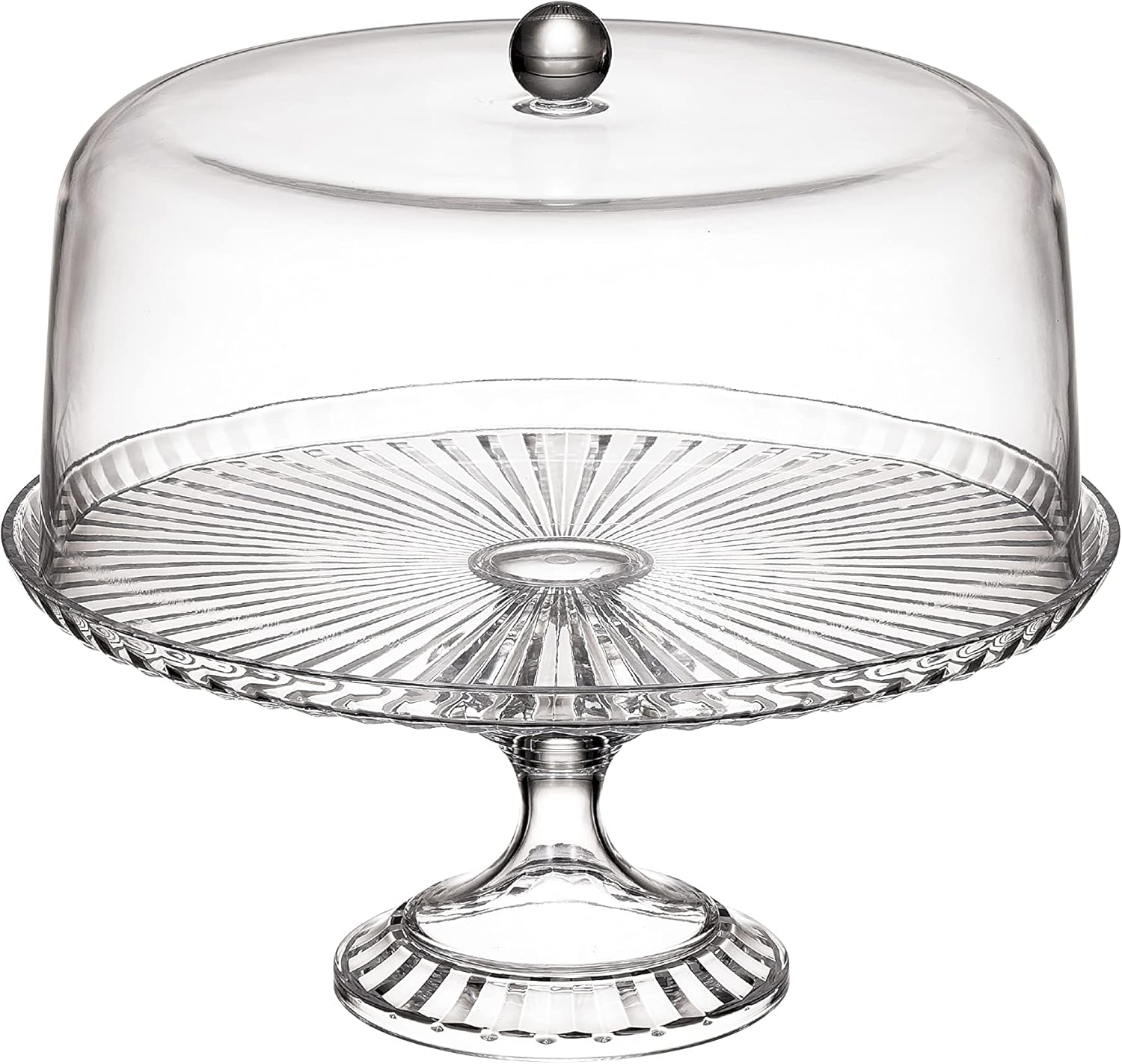 CBJAPAN Cake Stand with Dome Lid [Size 8] Clear Plastic Cake Stand & Dome L UCA image number 2