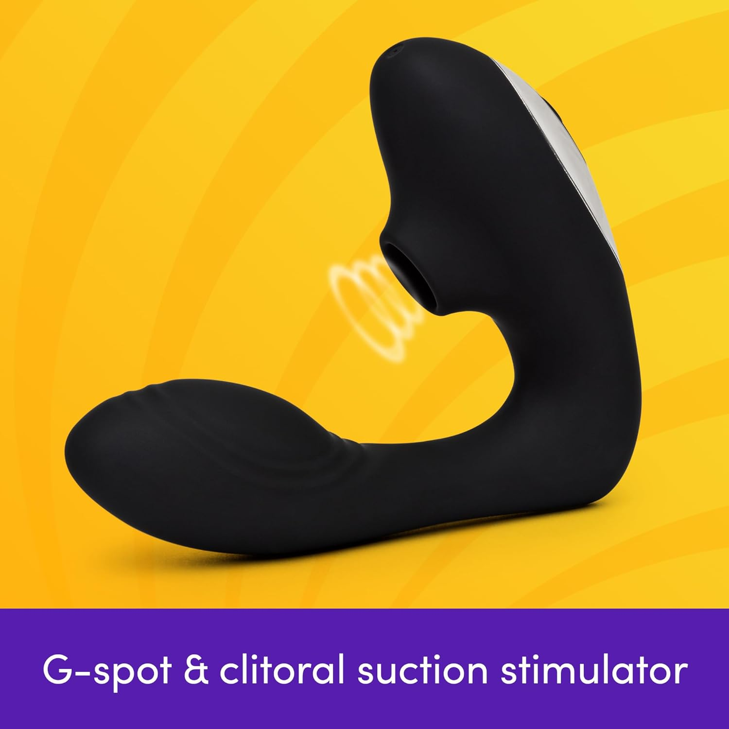 Lovehoney Indulge Stroking Clit Sucker Sex Toy | Clitoris & G Spot Stimulator Vibrator for Women | Vibrating Finger Massager Adult Sex Toy | Suction Dildo Vibrator Clitoral G Spot Stimulation | Black image number 5