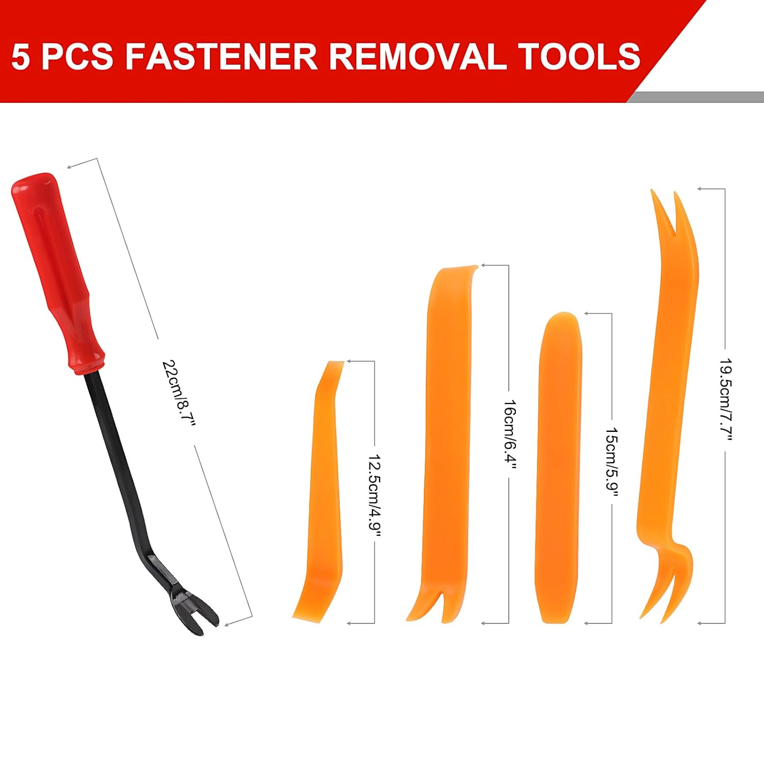 TECDW 100PCS Expansion Screws Auto Retainer Clips Kit with Remover Tool & Wrench，Universal Replacement for Bumper, Door Trim, Fender Fasteners image number 5