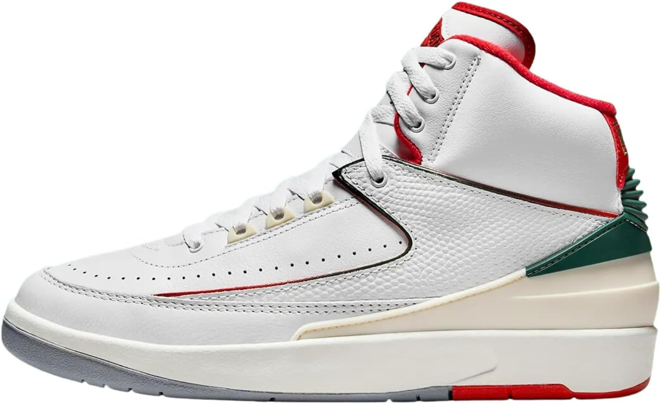 Jordan Men'S 2 Retro Italy Origins White/Fire Red-Sail (DR8884 101) image number 2