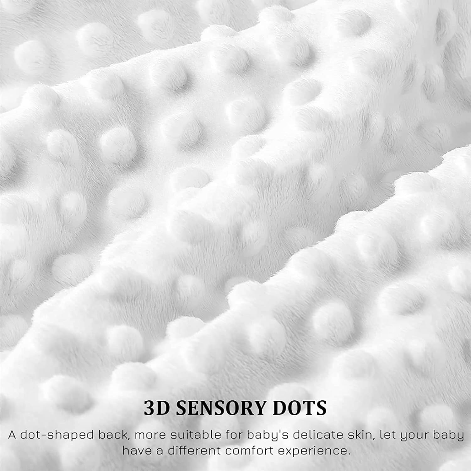 Baby Blanket Green Leaf, Soft Warm Baby Blankets for Girl and Boy, Plush Dot Security Blanket for Nursery Stroller Infant Crib(76X102 Cm) image number 4