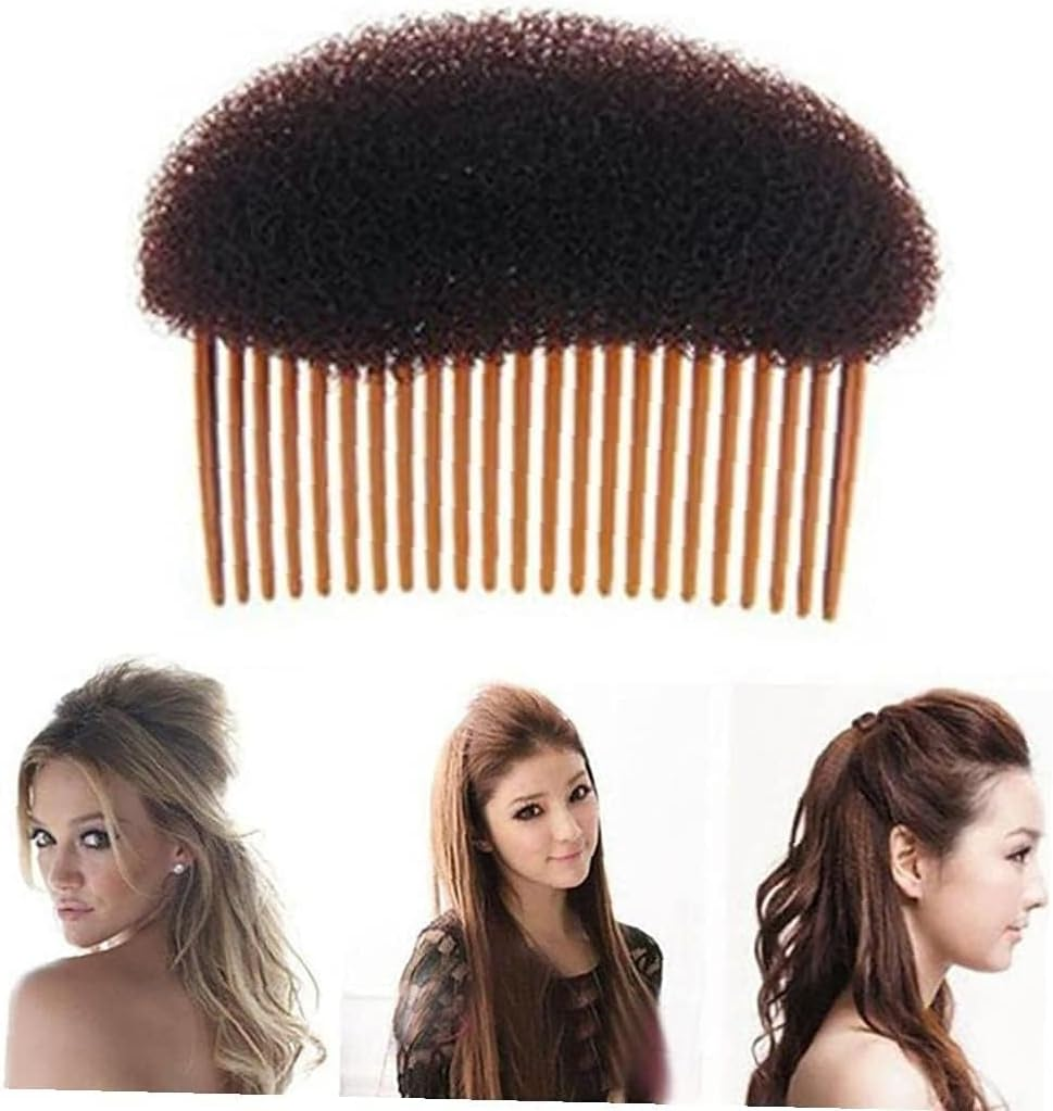 Hair Styling Clip Hair Bun Tool Multifunctional with Comb for Instant Hairstyle Hair Styling Accessories Hair Care Brown 1 Piece image number 2