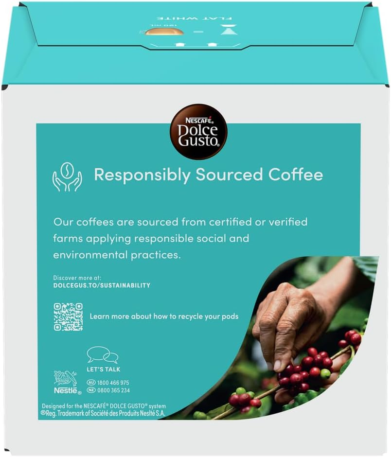 Nescafe Dolce Gusto Flat White Coffee Capsules Box of 16 Servings (Pack of 3) image number 3