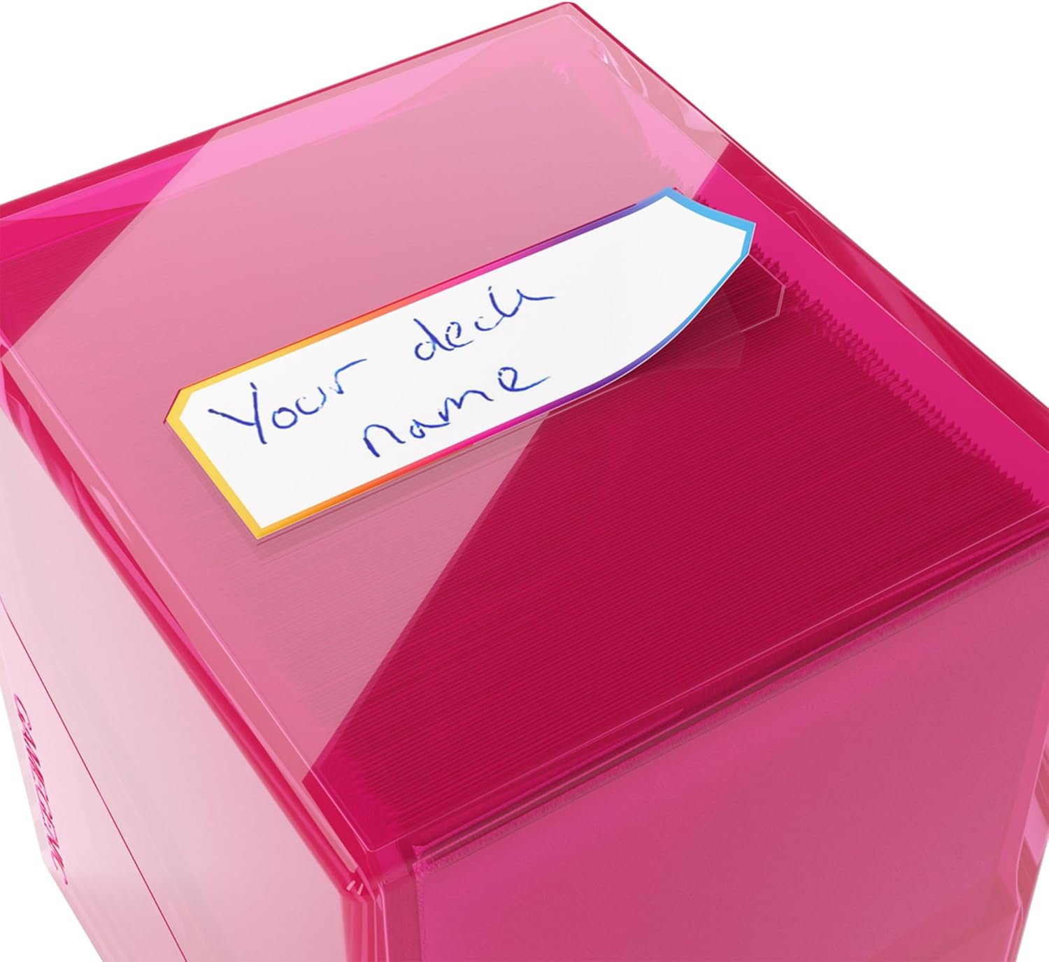 Gamegenic Bastion 100+ XL Deck Box - Compact, Secure, and Perfectly Organized for Your Trading Cards! Safely Protects 100+ Double-Sleeved Cards, Pink Color, Made image number 5