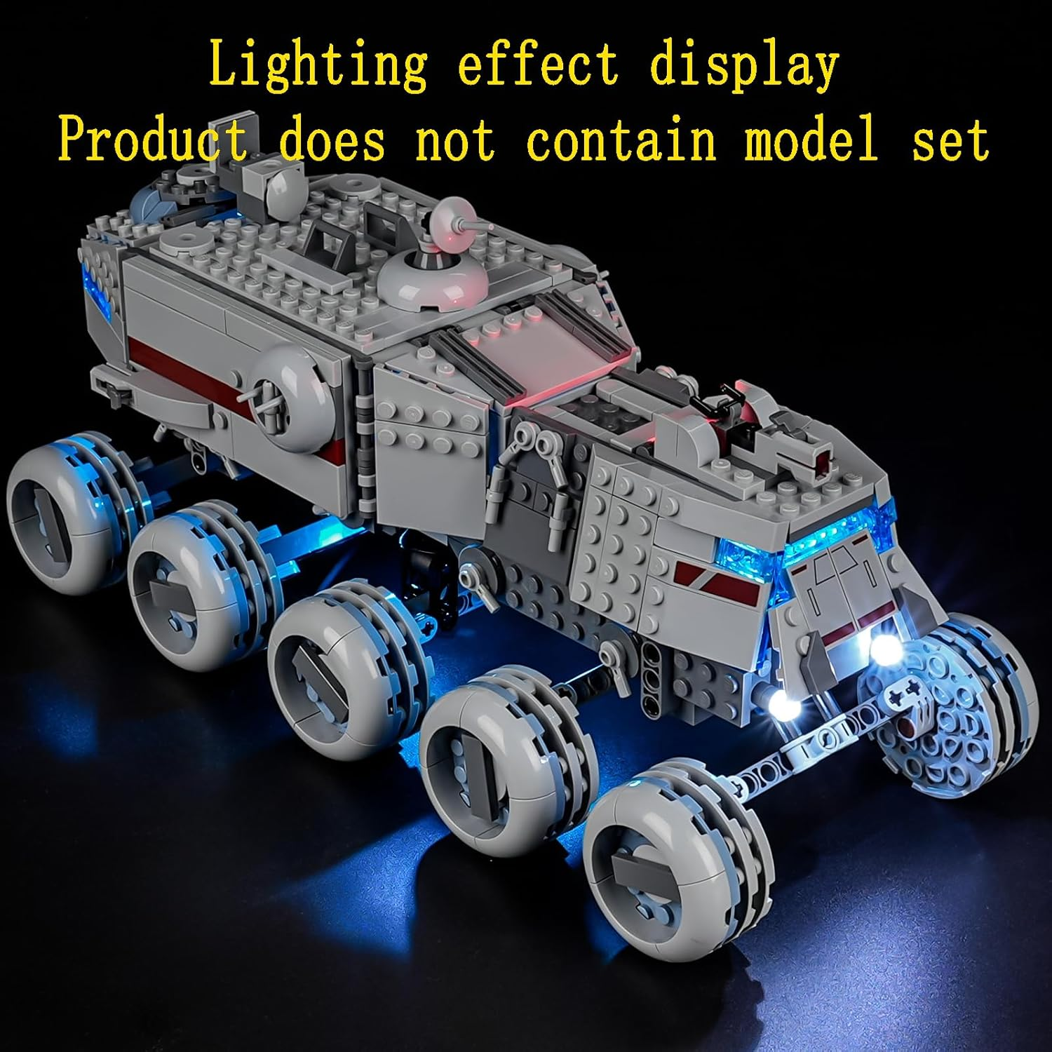 GEAMENT LED Light Kit Compatible with  Republic Juggernaut 75413 Building Blocks Model (Model Set Not Included) image number 6