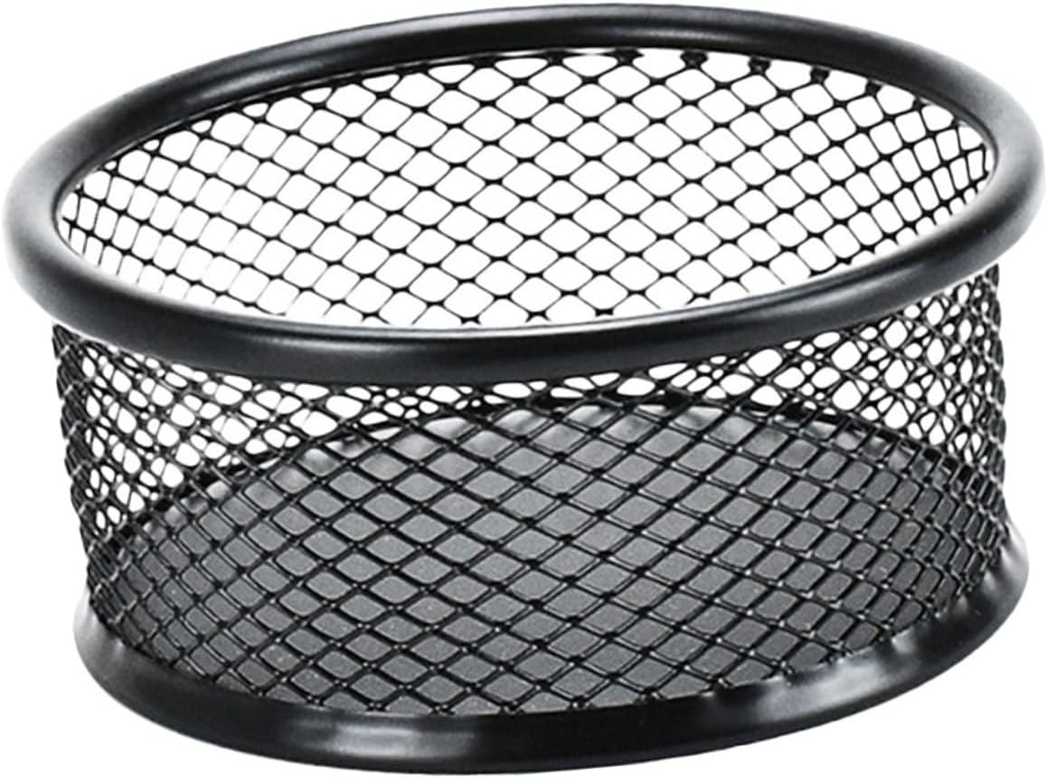 STOBAZA Paperclip Storage Mesh Container Desktop Multi-Purpose Storage Holder Versatile Pen Holder Office image number 1