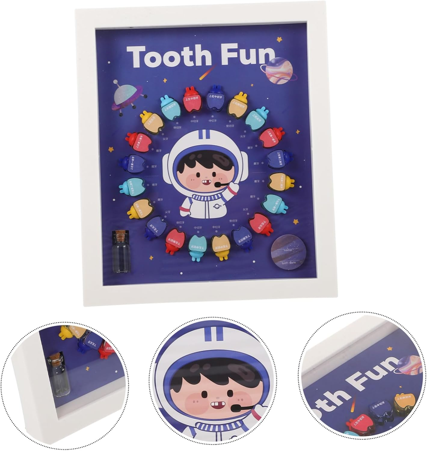 VICASKY Boys First Tooth Box Tooth Saver Organizer Decorative for Boys and Girls image number 2