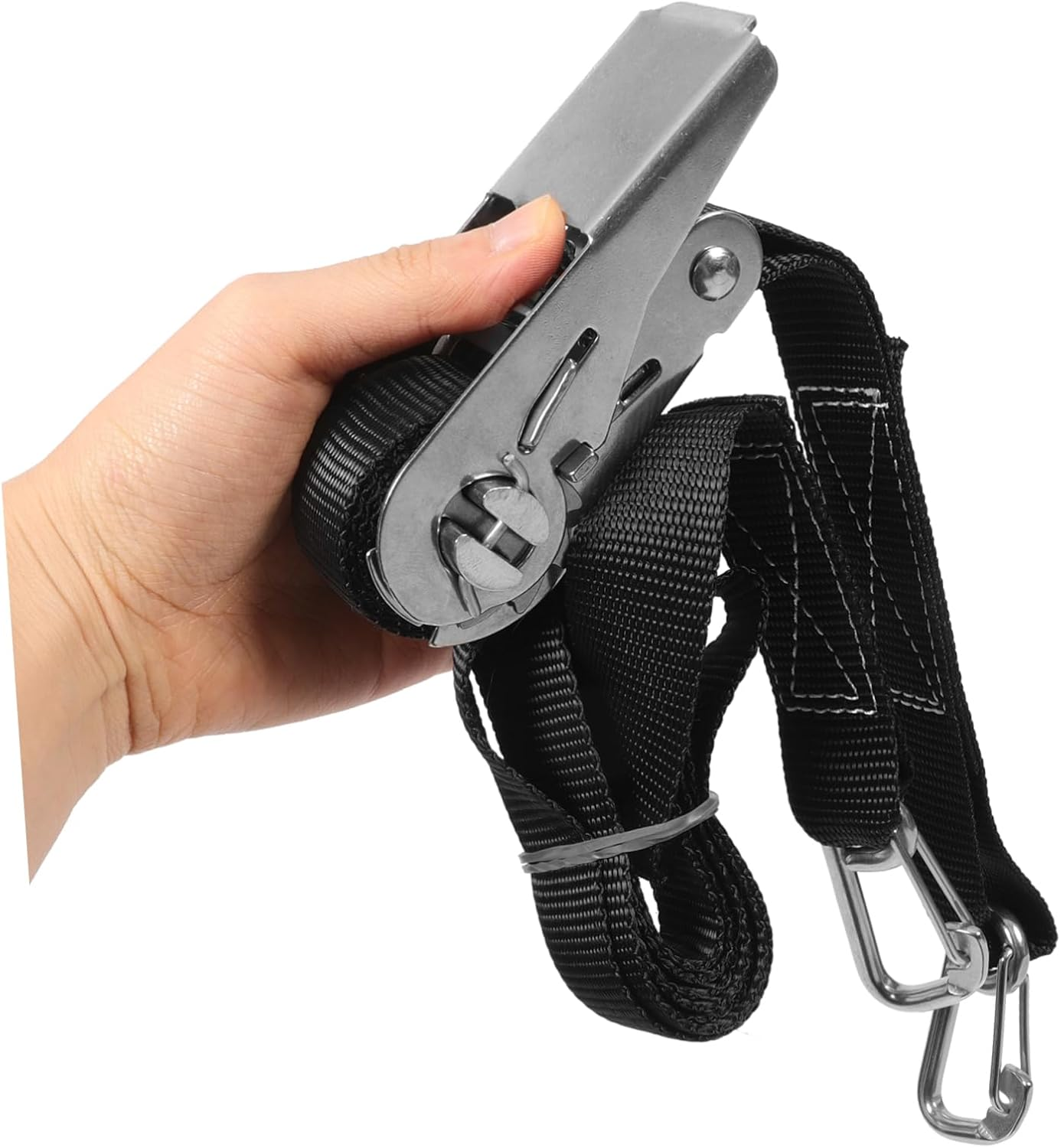 HOMSFOU Elastic Luggage Straps Ratchet Rope Tightener Luggage Connector Straps Travel Suitcase Belt Buckle Belts image number 1