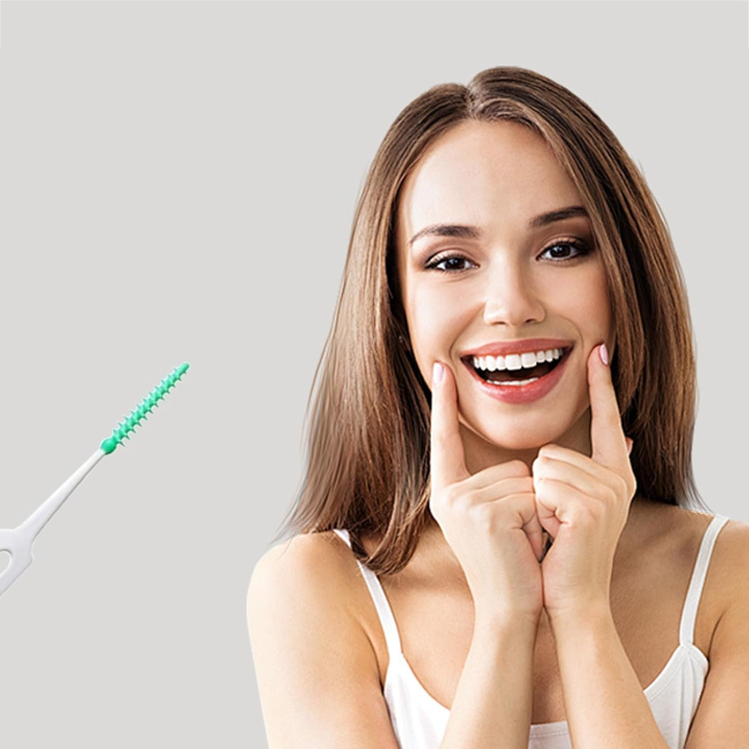 200 Pcs Soft Interdental Brush Dental Brushes between Teeth, Braces Brush, Floss Picks for Cleaning Teeth image number 3