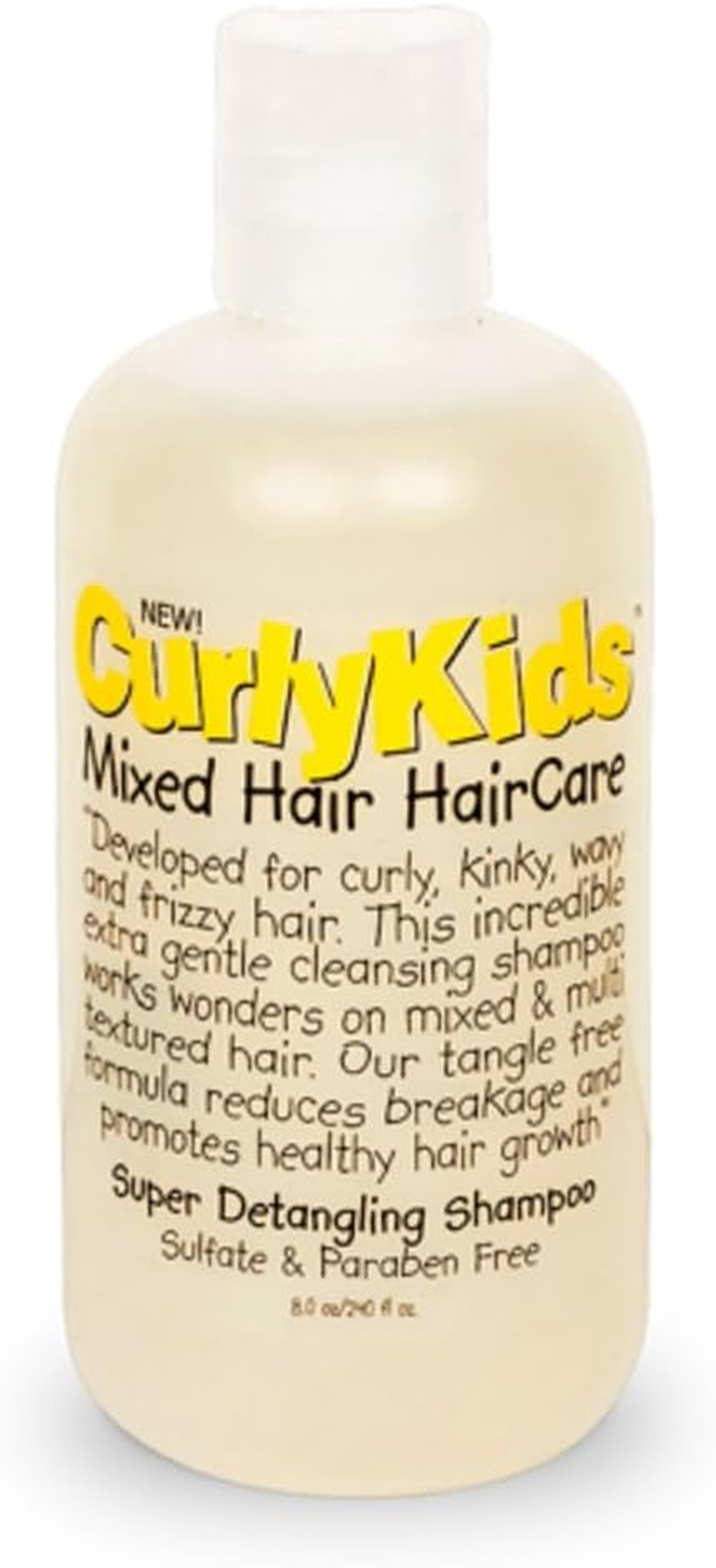 Curlykids Mixed Haircare Super Detangling Shampoo, 8 Ounce