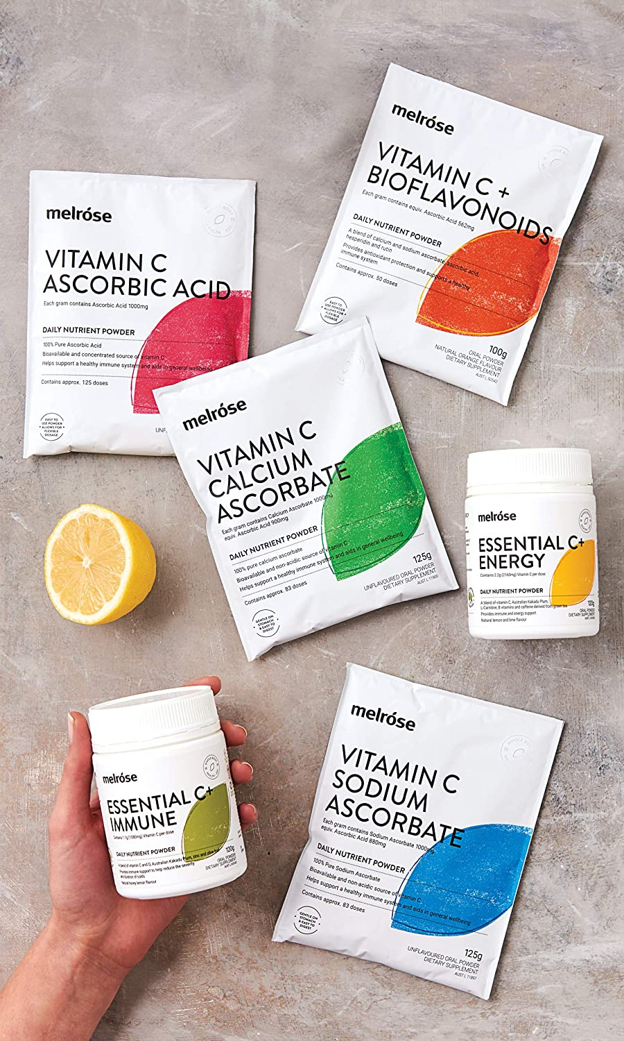 Melrose Vitamin C Calcium Ascorbate 125G image number 2